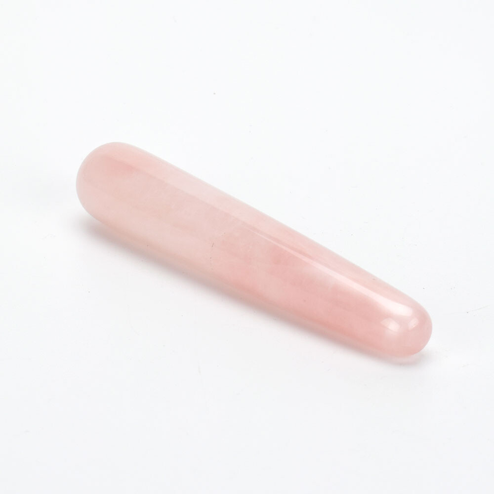 1PC 110 mm Natural Rose Quartz yoni wands gemstone pleasure wand Kegel Exercise