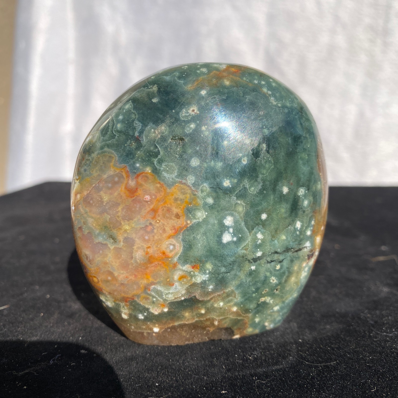 290g Natural polychrome Ocean Jasper Specimen Quartz Crystal Reiki Healing