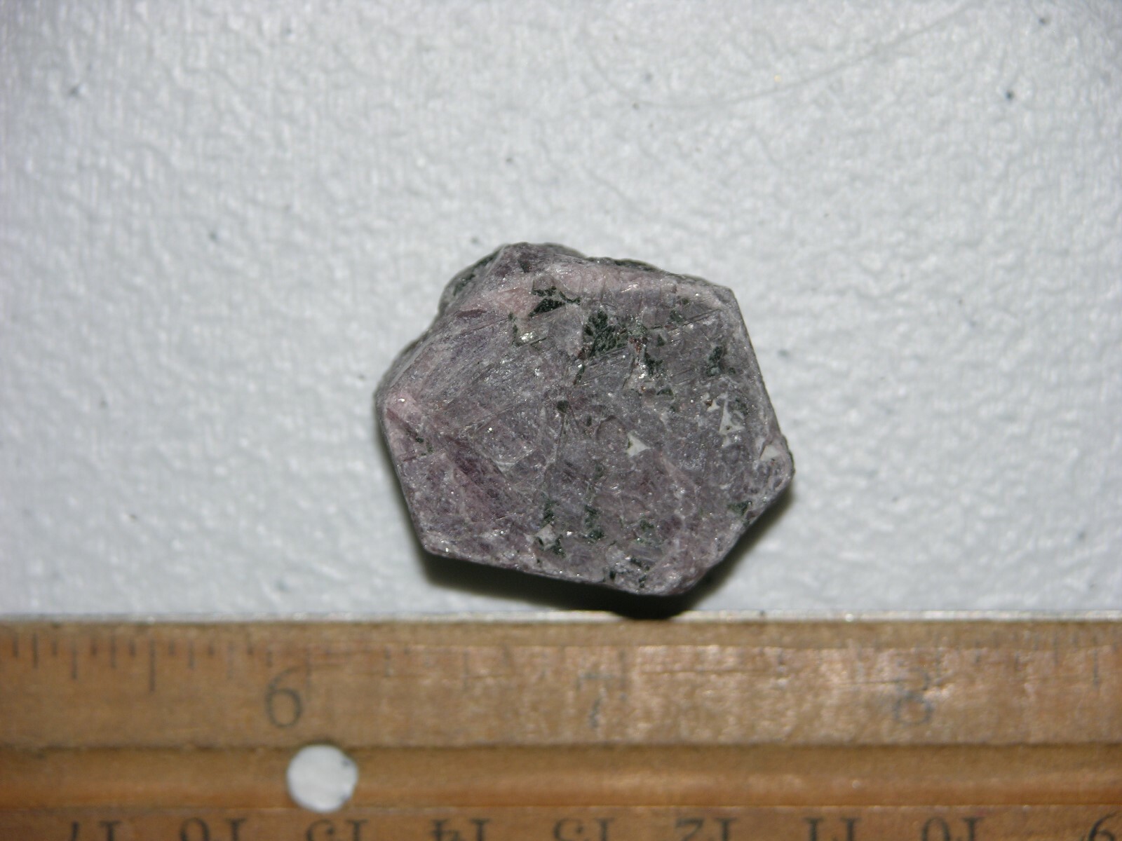 Ruby Recorder Crystal natural red ruby Madagascar 1 x 1 1/4 inch R44