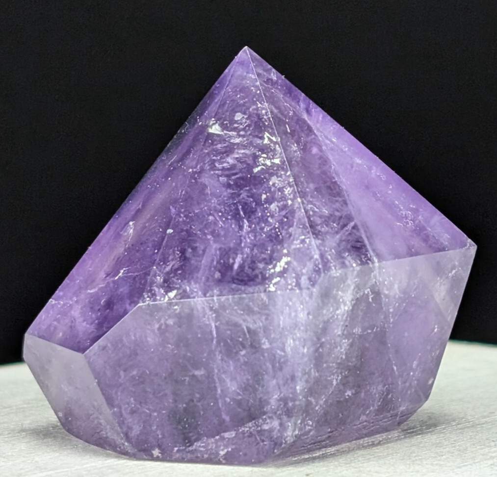 Amethyst Tower Diamond Gem Purple Crystal Chakra Gemstone Point