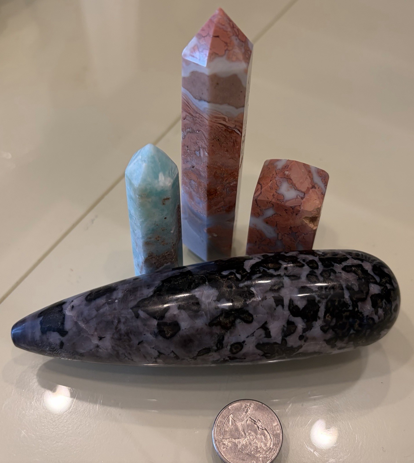 Mixed Lot Of Crystals Minerals