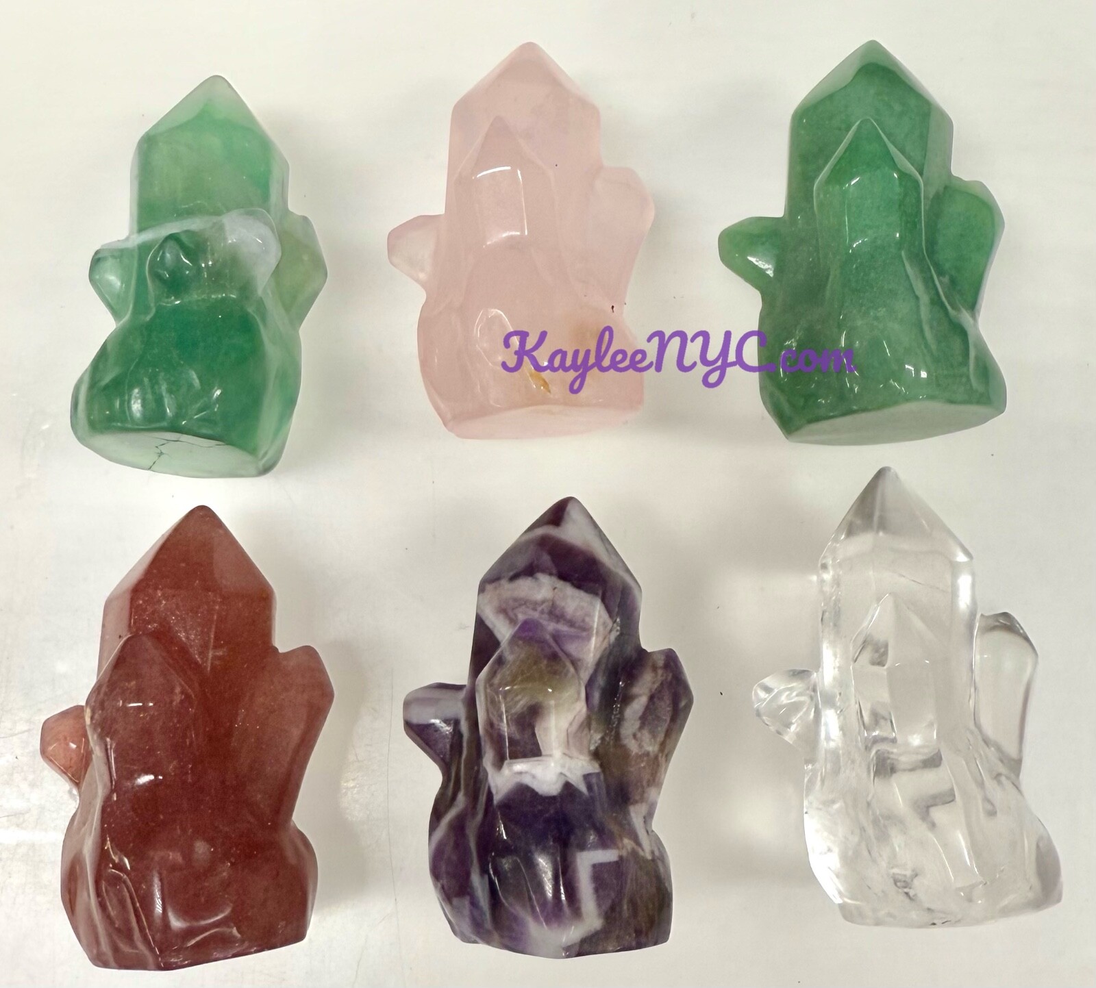 Wholesale Lot 6 Pcs 5cm Natural mix Crystal Cluster Healing Energy