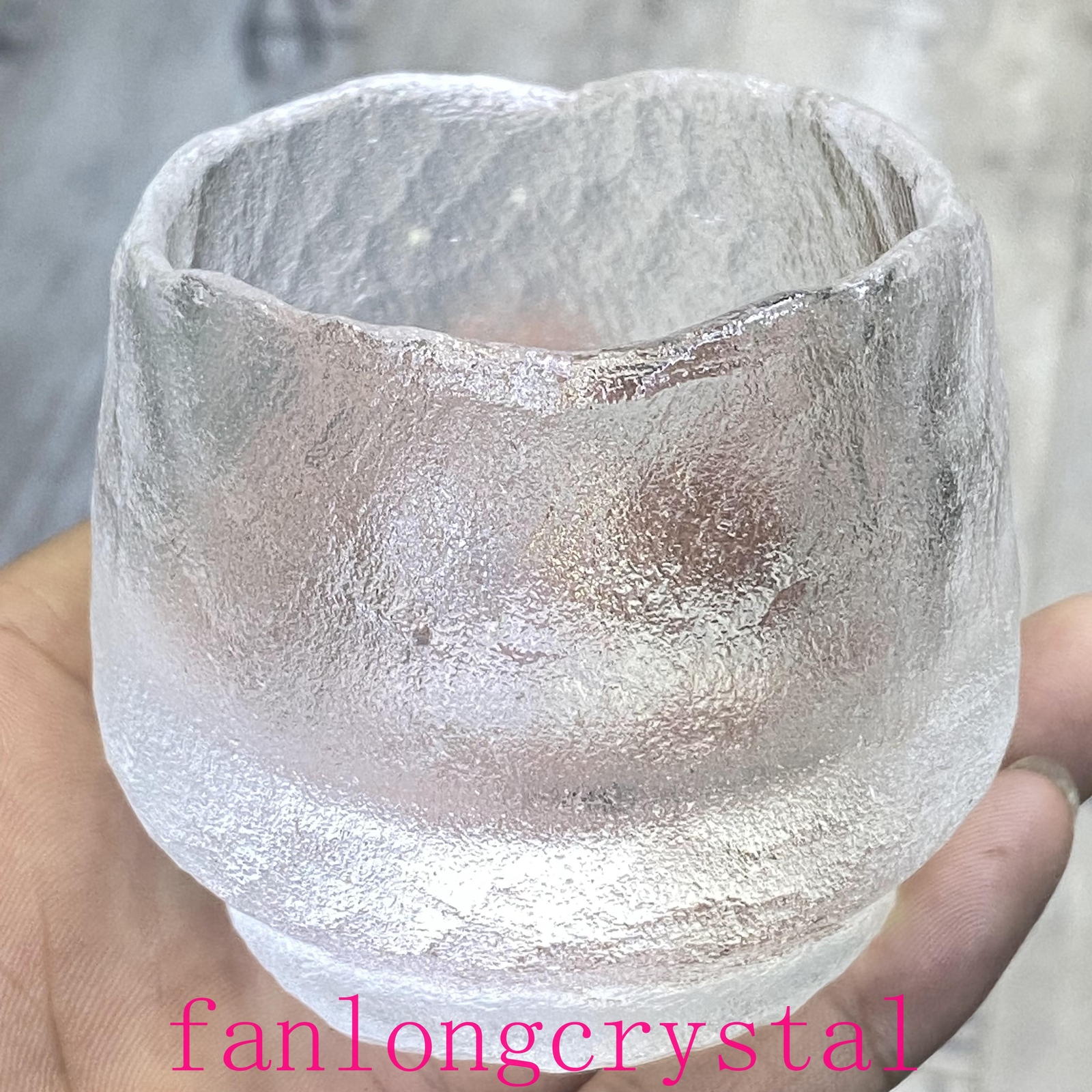1pcs Natural Clear crystal Quartz Cup Crystal Carving Home Decor Reiki Gift