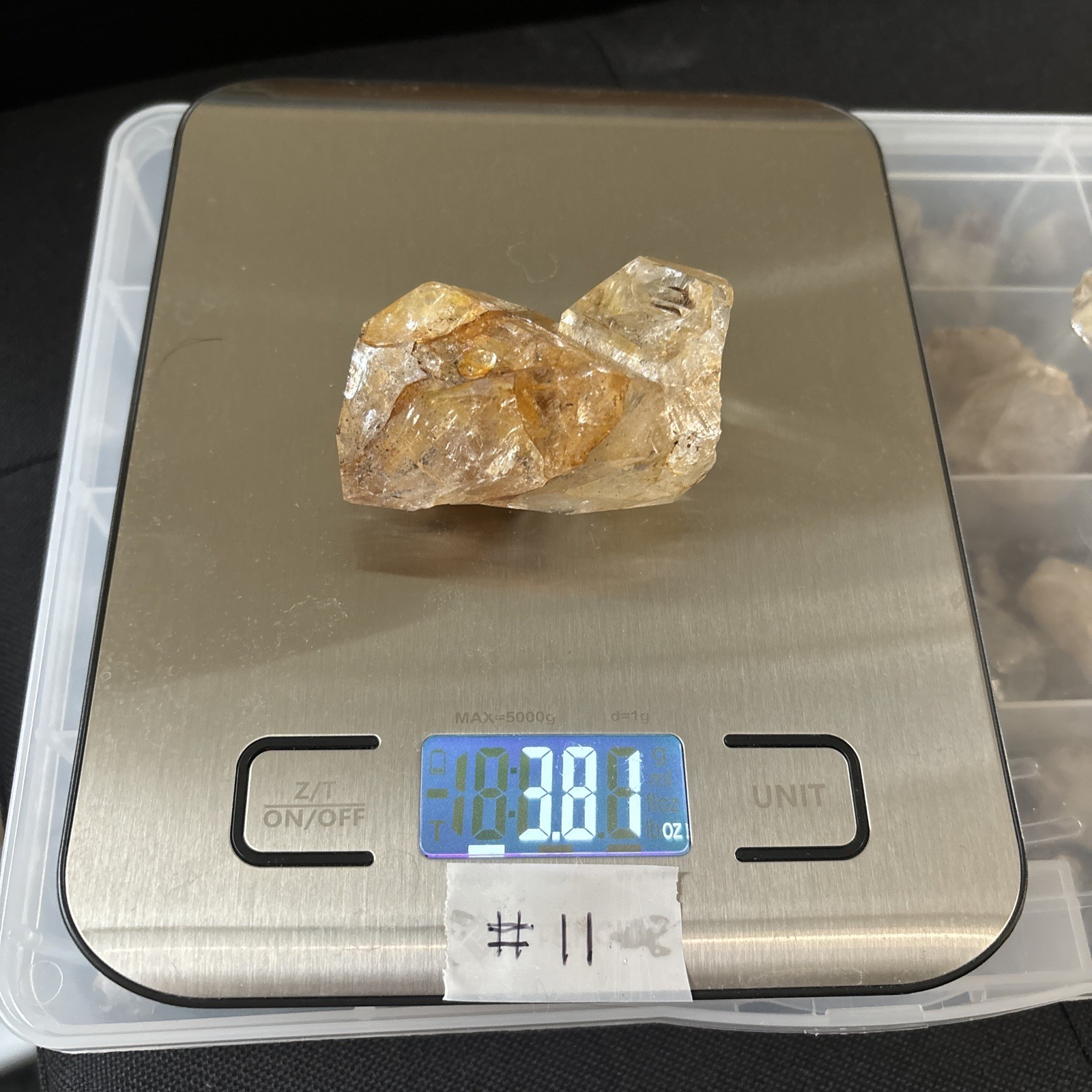 Herkimer Diamond Quartz Crystal “Golden Healer” 2.5in x 1.75in, 3.8oz