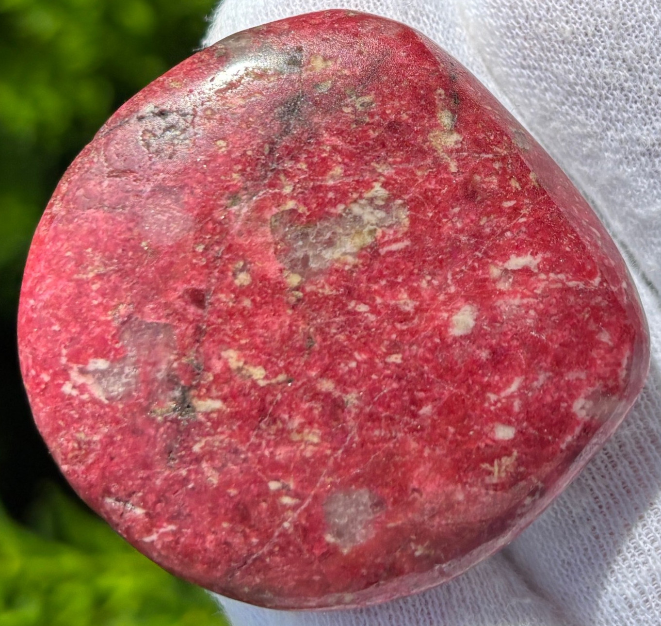 USA SALE 149g LOT 5 PALMSTONES THULITE CHAROITE THICK POCKET PALM STONES LARGE