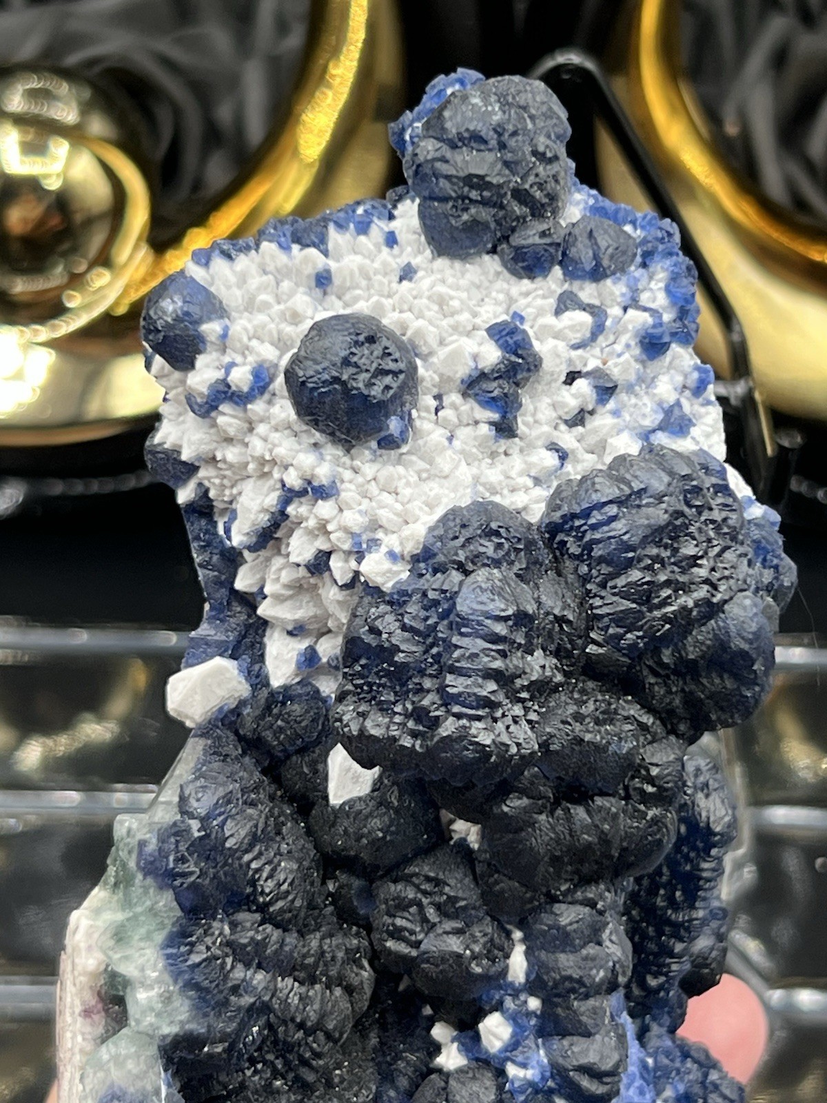 Natural Blueberry Fluorite XL Specimen 2.4lbs Inner Mongolia Free ship & Gift