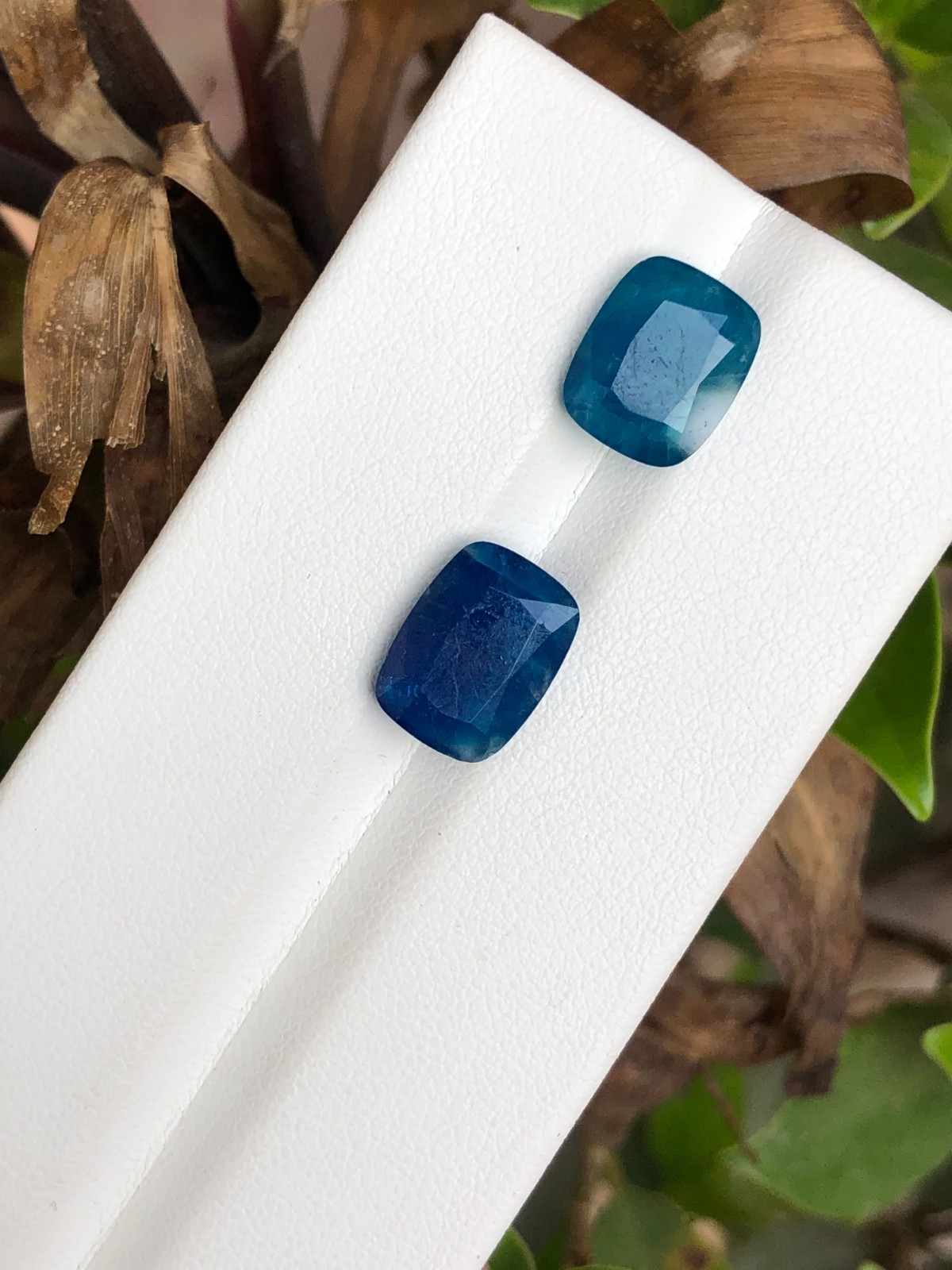 Natural Color Change Hackmanite Hayun Pair 5.50 Ct UV Fluorescent Cushion Gems