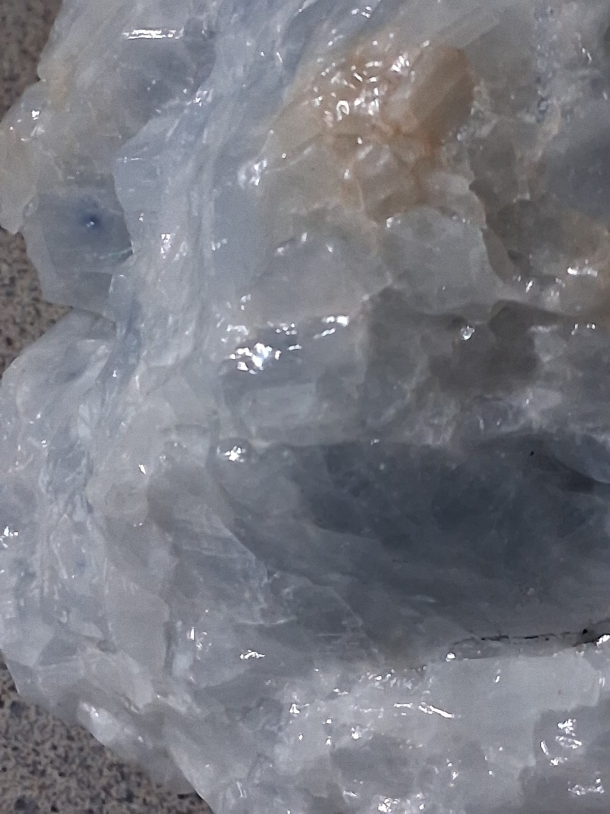 Large Natural Sky Blue Raw Calcite Specimen 2.78lbs Heritage Crystal Gem Stone