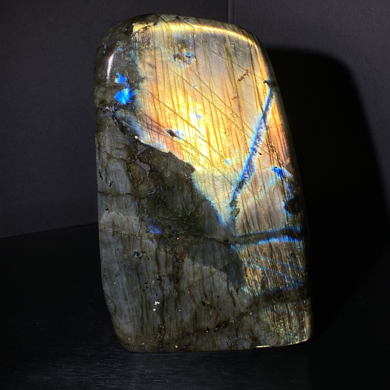 1560 Natural Gorgeous Labradorite QuartzCrystal Stone Specimen Healing