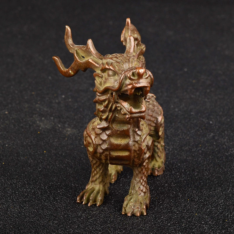 185g Ancient Chinese Handcrafted.Brass Exquisite.Child of the Dragon effigy.gift
