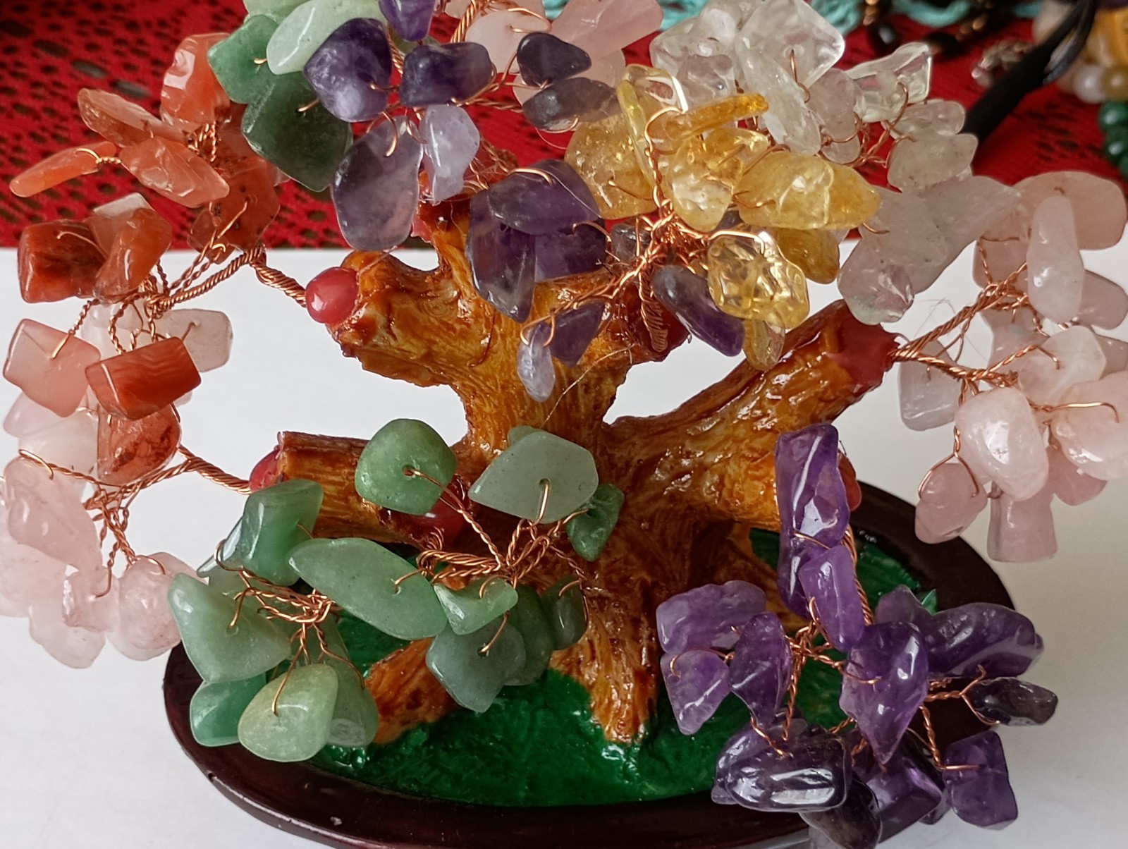 Chakra Multi Gem Stones For Good Luck 6.5 in x4 in