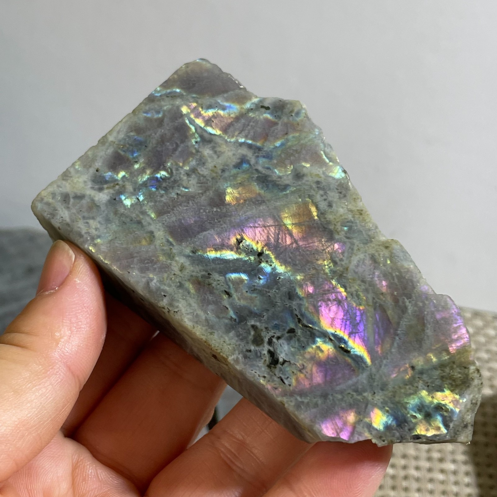 Natural Labradorite Crystal gemstone rough original Specimen 155g