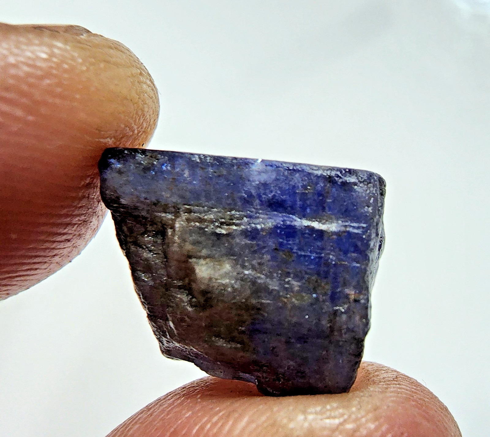 30.85ct Natural Tanzanite Raw Rough Cut Crystal Blue Violet Gemstone Piece