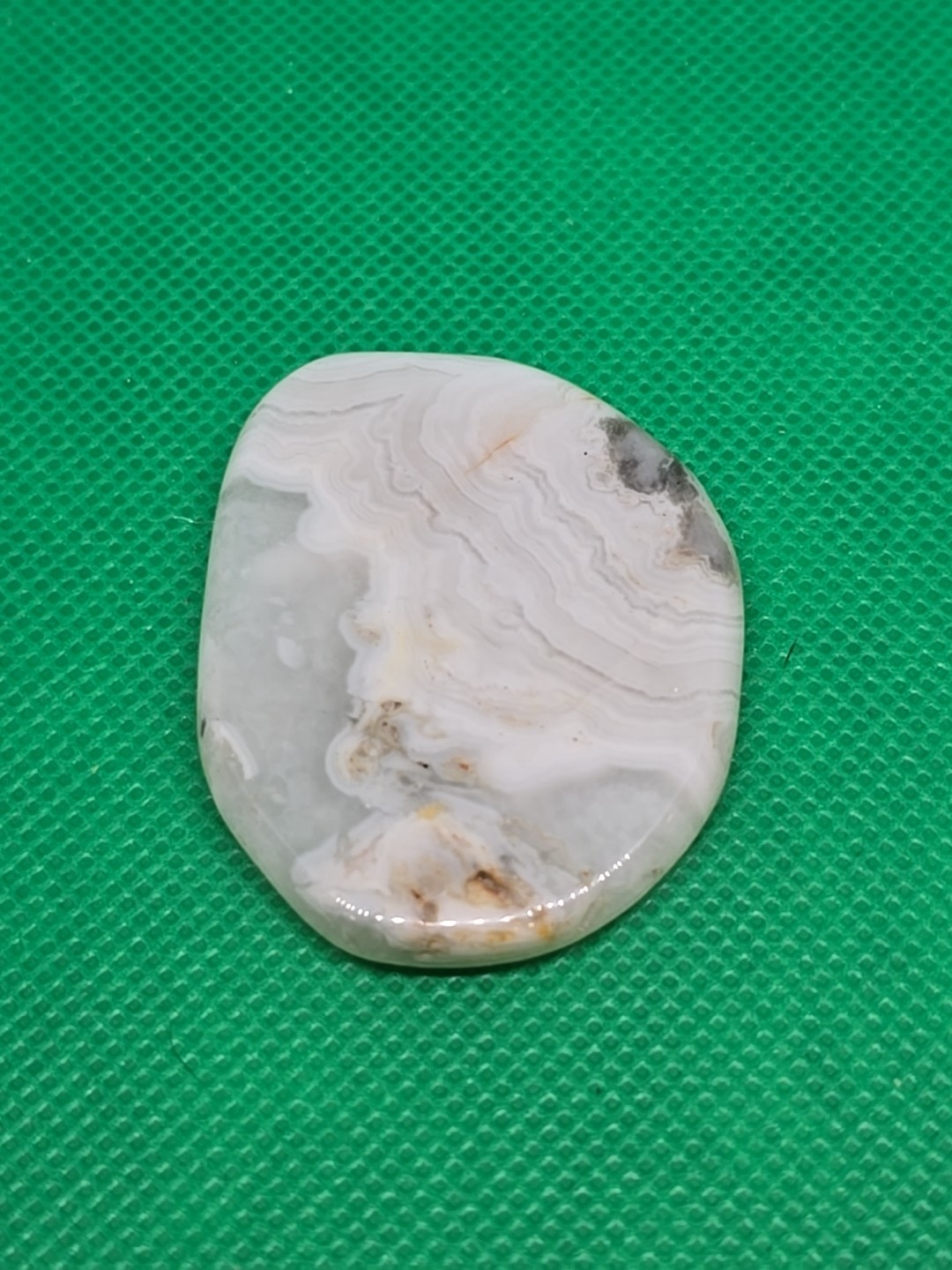 Crazy Lace Agate Palm Stone Palmstone Flat Pocket Polished