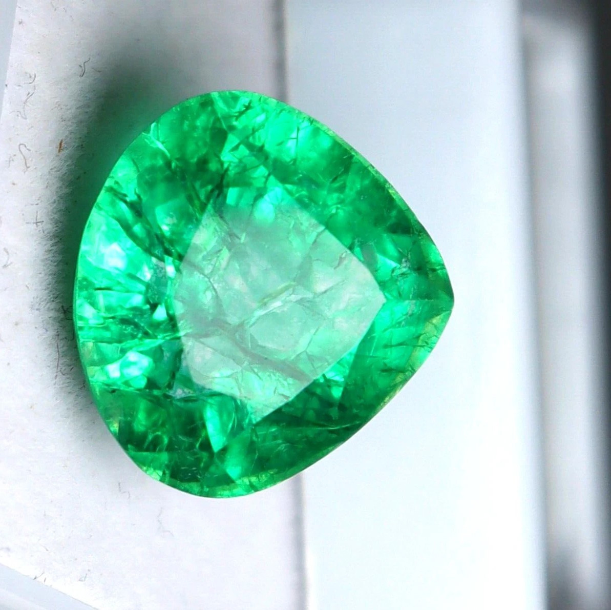 Pear Cut Green COLOMBIAN Emerald CERTIFIED Natural Best Loose Gemstone 9 Ct