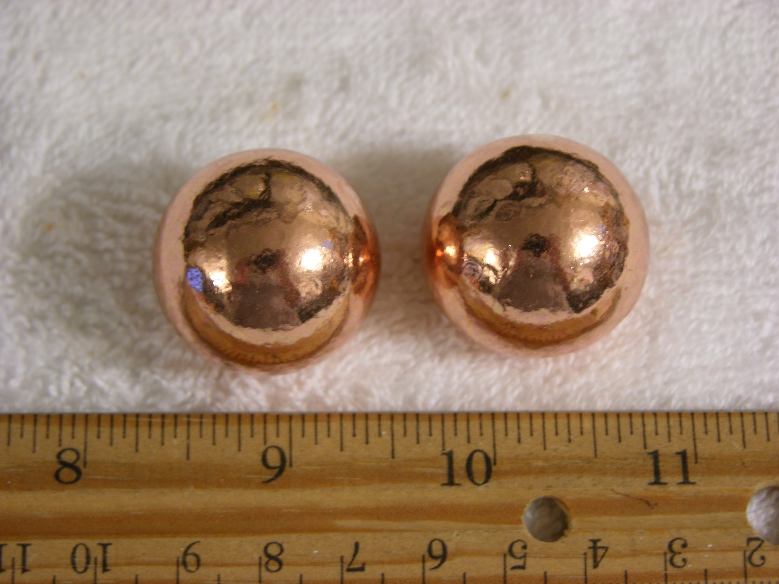 Copper balls 1.125 inch 2 balls per winner native Michigan solid copper
