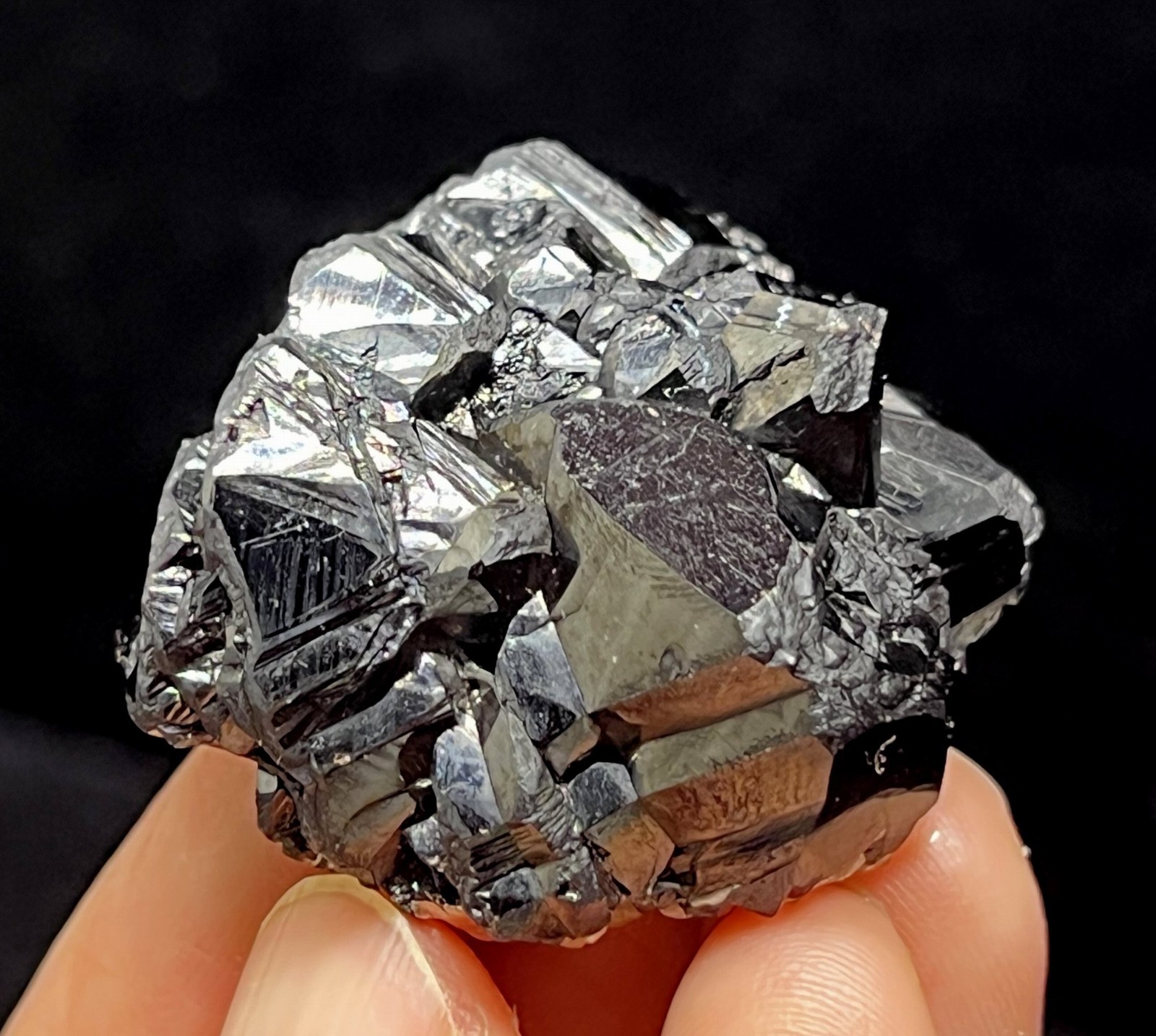 36mm 80g POWERFUL Cassiterite with Muscovite, Natural Mineral Specimen