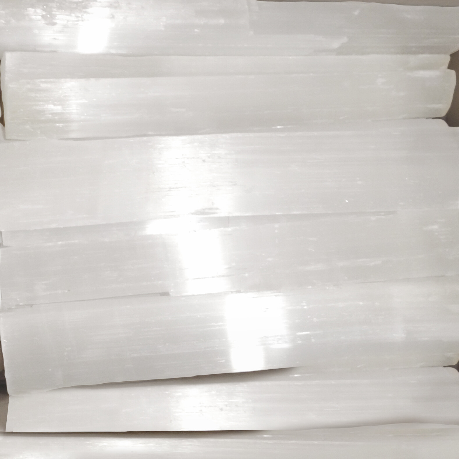 8 ” Selenite Logs XL Natural Crystal Sticks Rough Wands BULK 5 lb LOT Wholesale