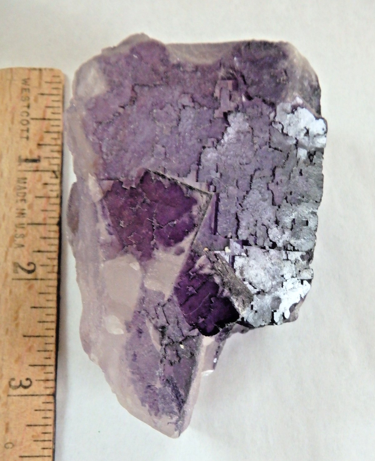 Beautiful Crystal ✨Purple Fluorite 262.6 grams Illinois Cubic Formation