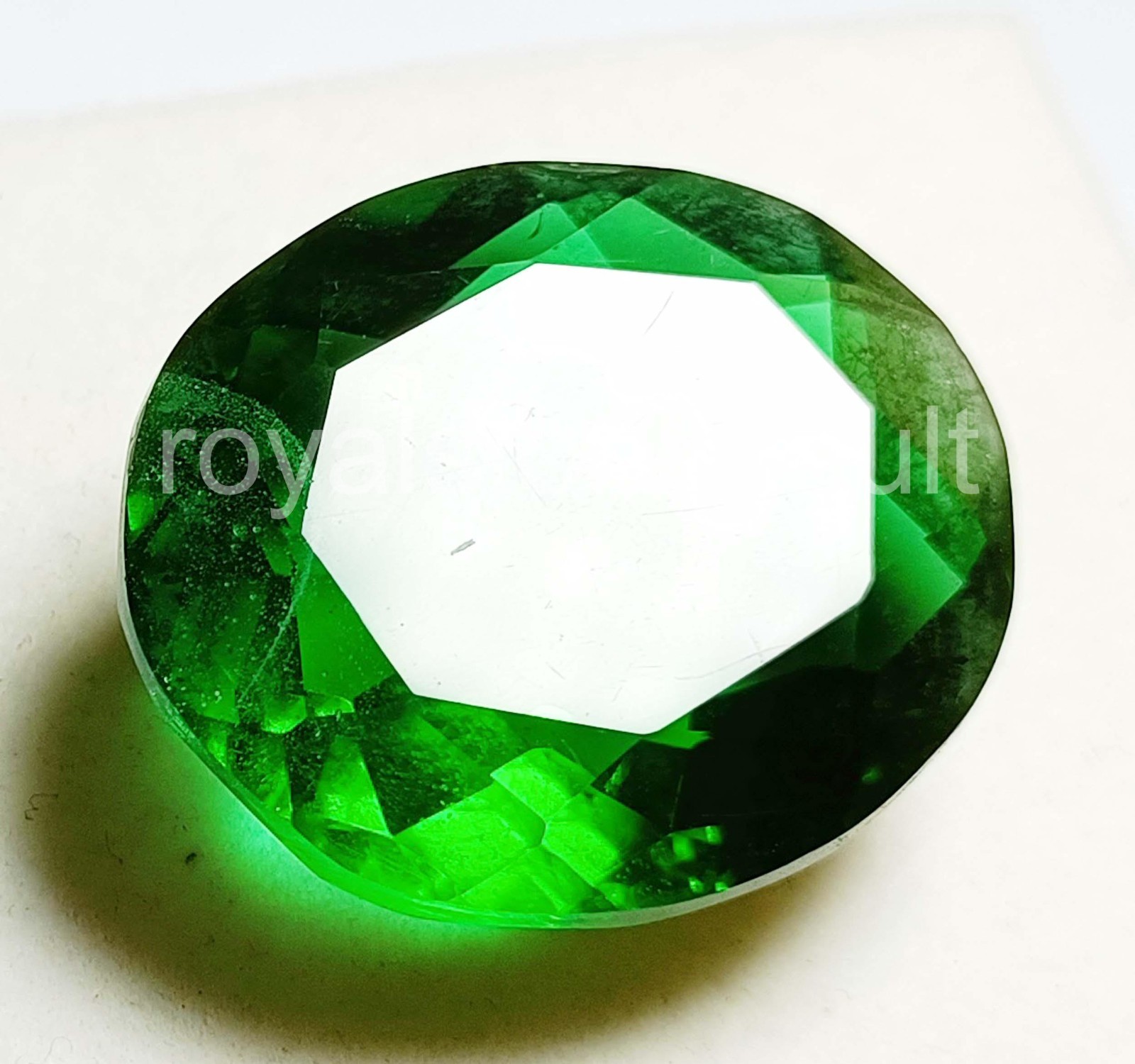 IGL Certified 80.00 Ct Natural Green Emerald Loose Gemstone Oval Cut – 5AOP