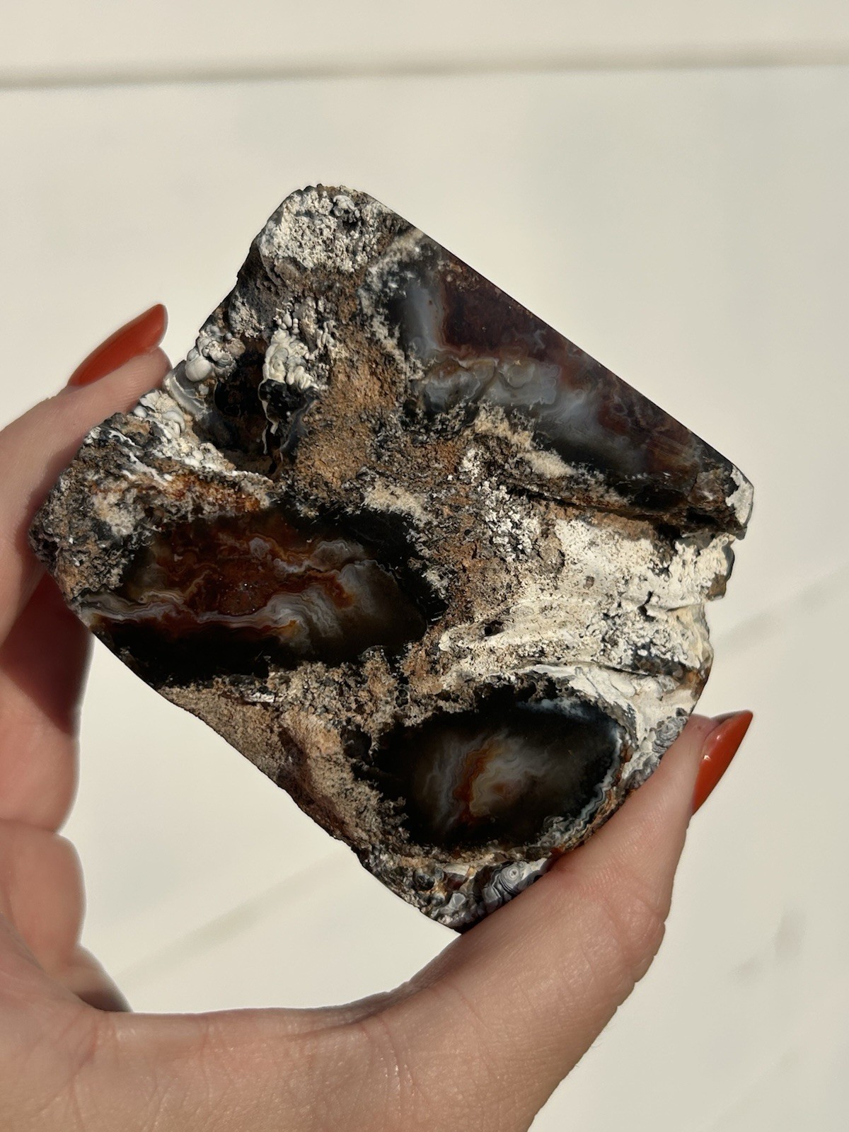 Pink Amethyst Freeform Druzy Geode Fortification Agate Stalactite 8.9 oz