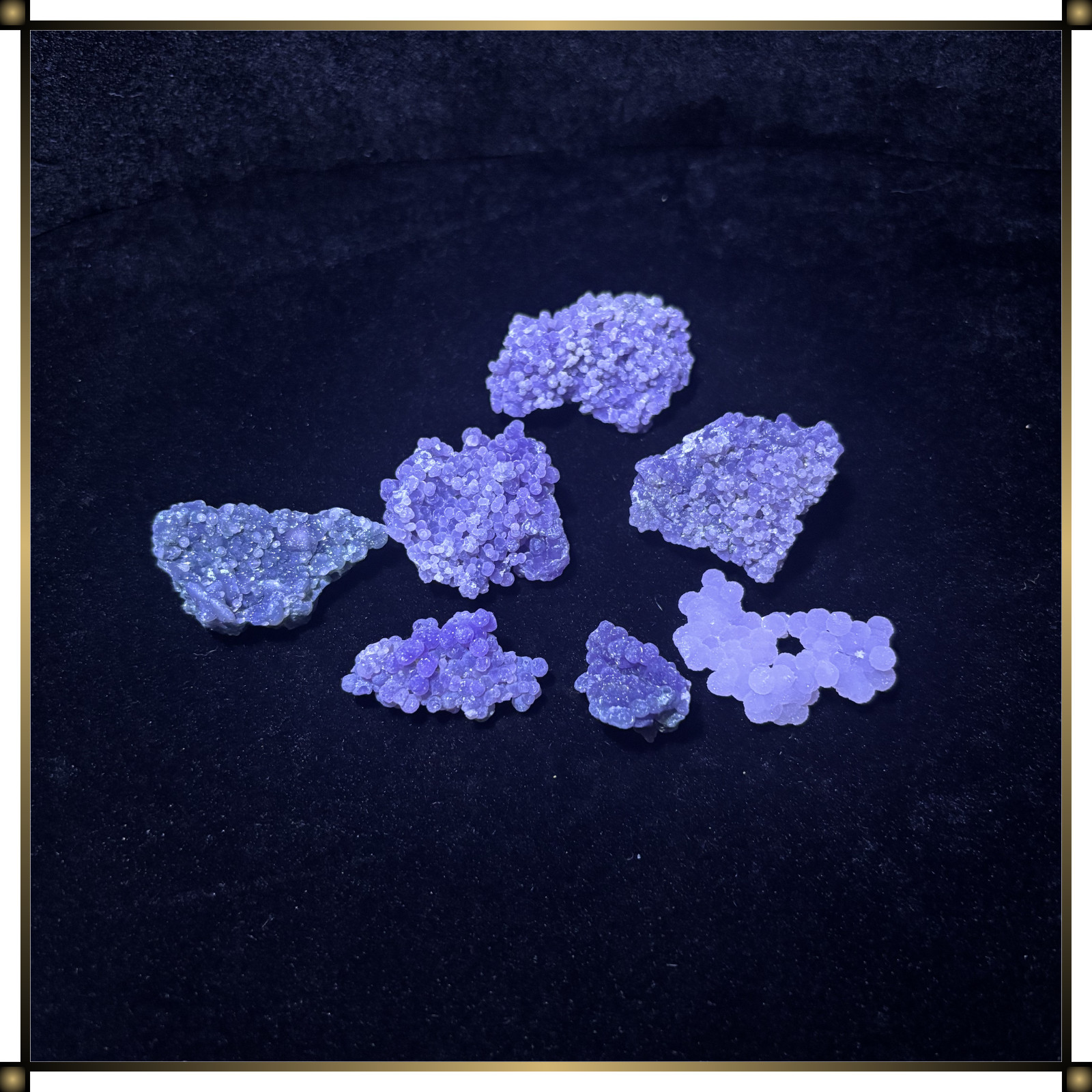 Purple Grape Agate Crystal Cluster Premium Specimen From Indonesia Various Sizes