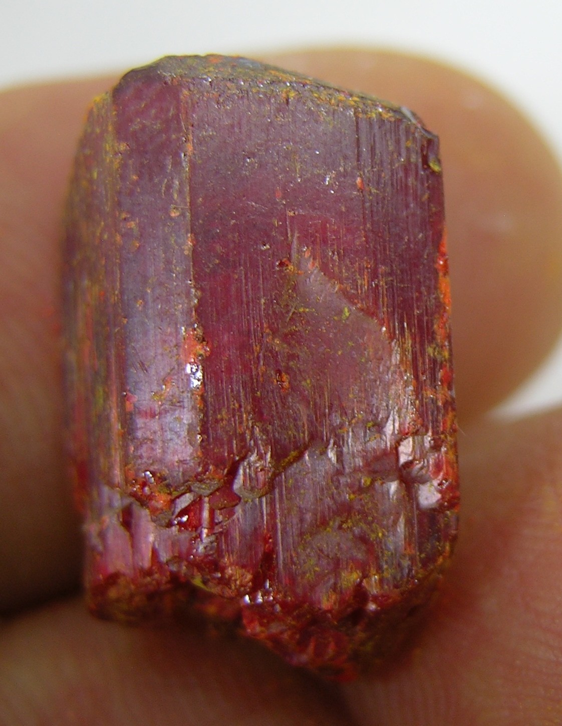 #5 Peru 21.80ct 100% Natural Rare Rough Red Realgar Crystal Specimen 4.35g 18mm