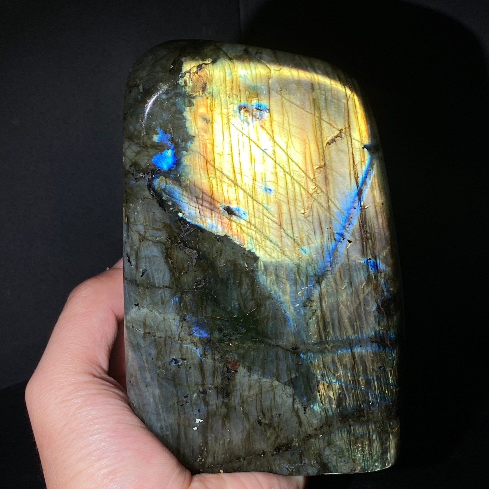 1560 Natural Gorgeous Labradorite QuartzCrystal Stone Specimen Healing