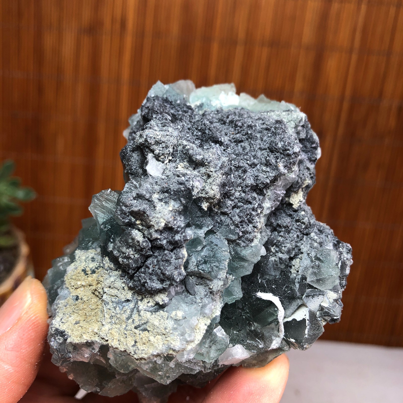 75-55-50mm Rare Natural Green Calcite fluorite Mineral Specimen 265g A6119