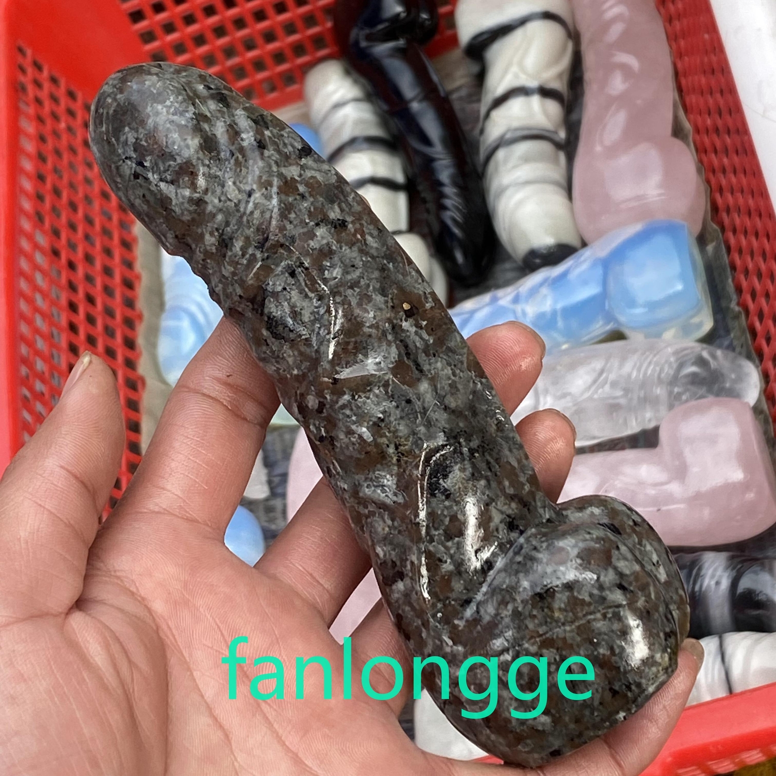 5.8″ Natural Yooperite Male Penis Quartz Crystal Skull Massager Reiki Gem 1pcs