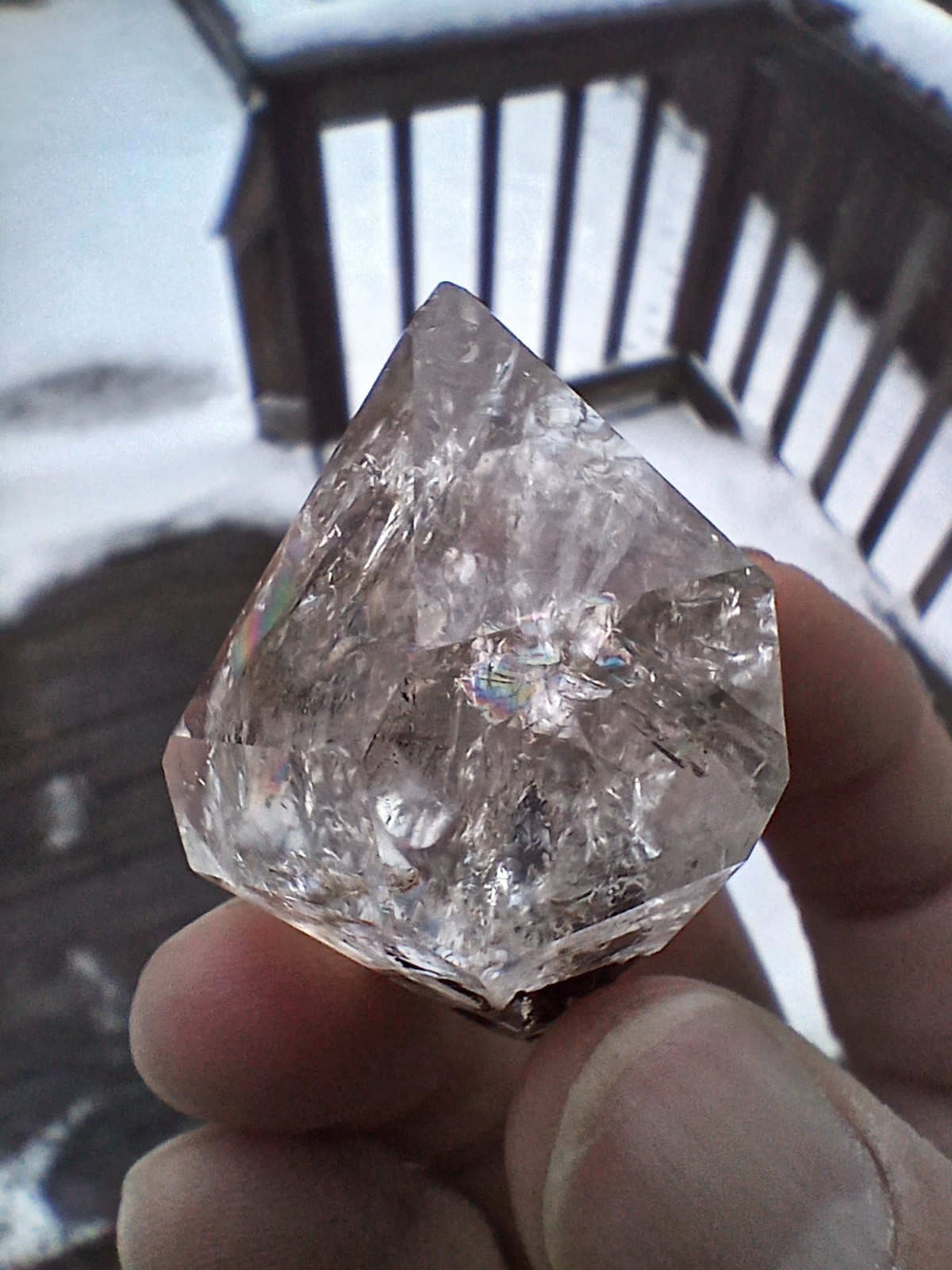 Large Herkimer 💎 Full Of 🌈s Miner Direct From NY ❤️