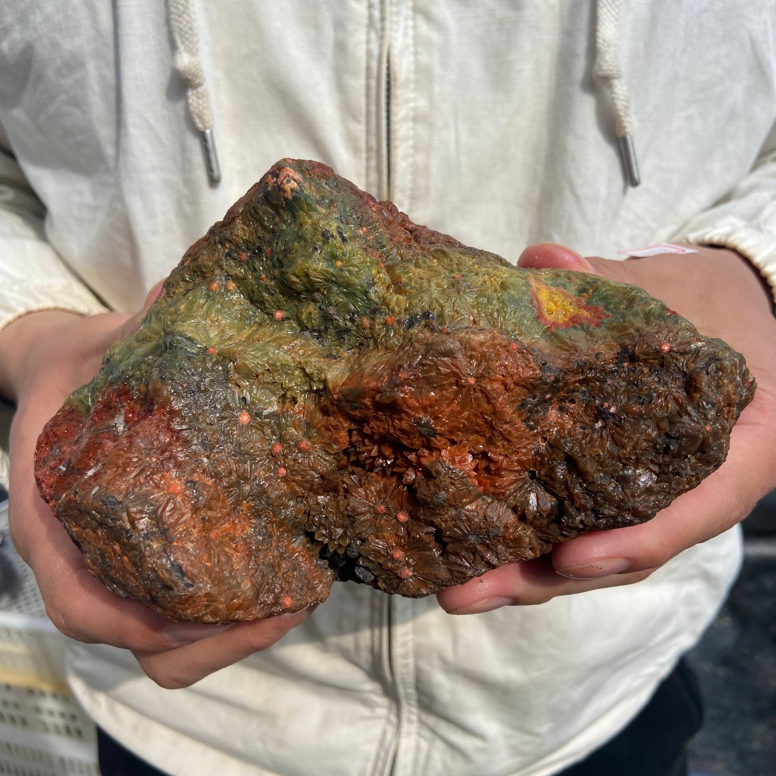 2.7lb Rare Natural colourful ocean jasper quartz crystal rough mineral specimen