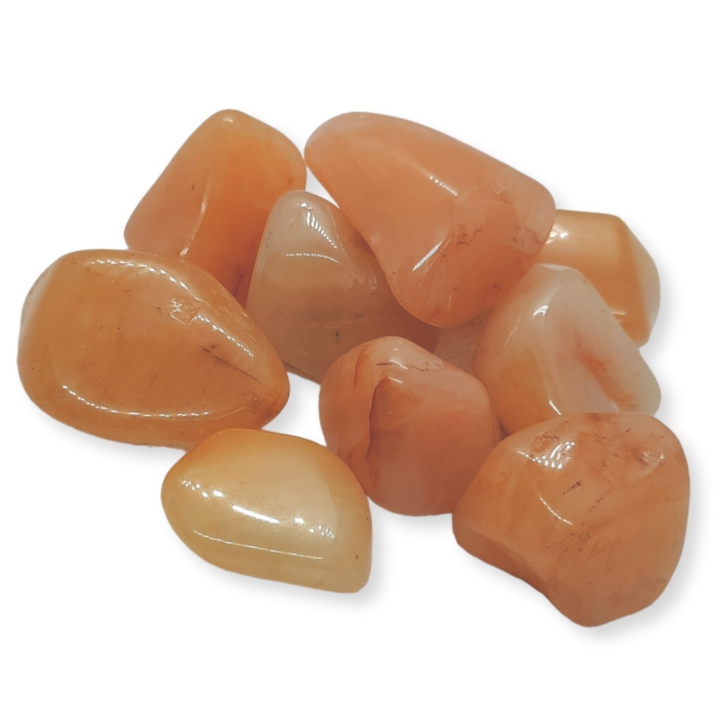 Orange Calcite Sun Energy Healing Gem Stones Tumbled & Polished Chakra Rocks Lot