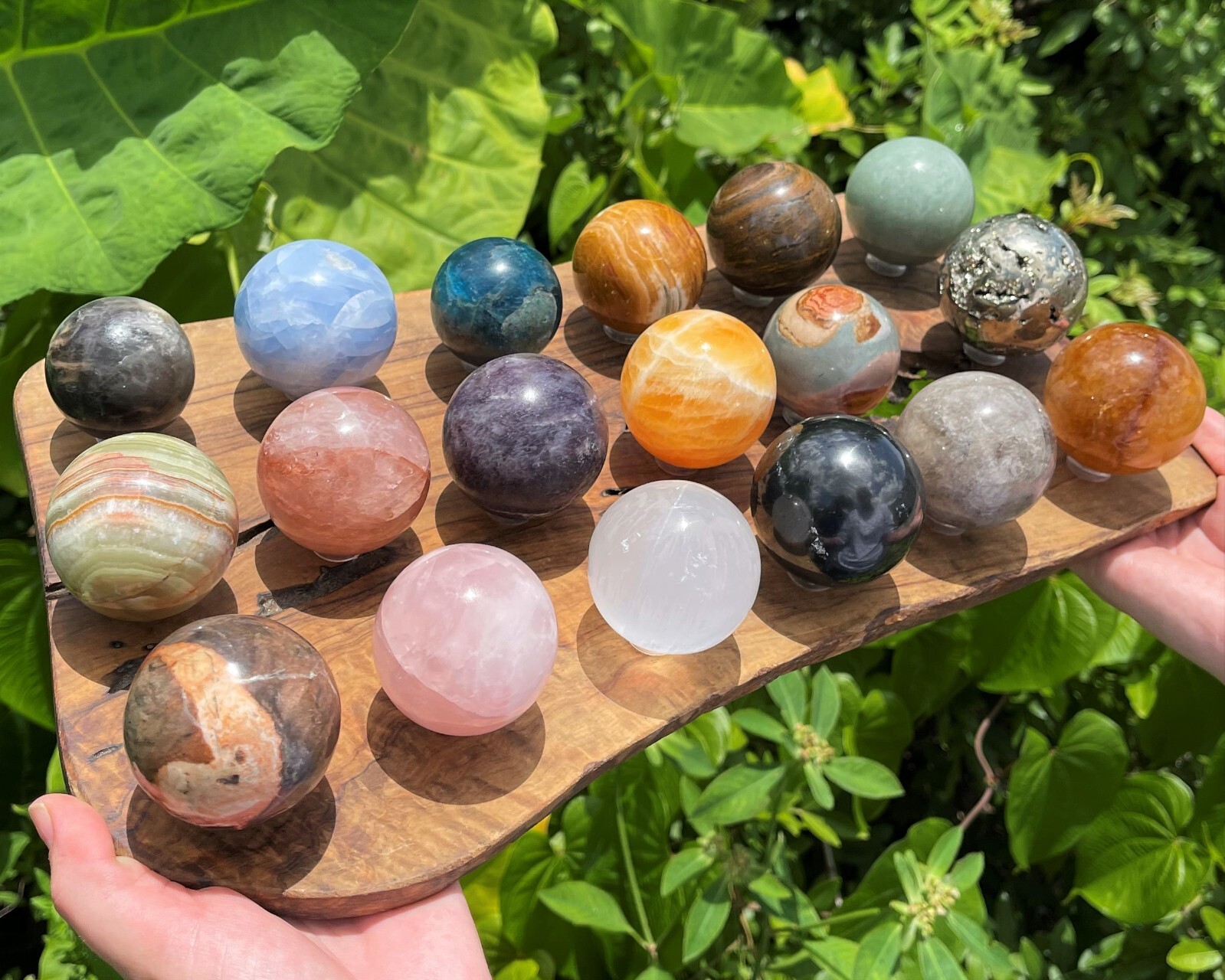 Large Crystal Spheres, 1.5 – 2″ Polished Gemstone Spheres (Natural Crystal Ball)