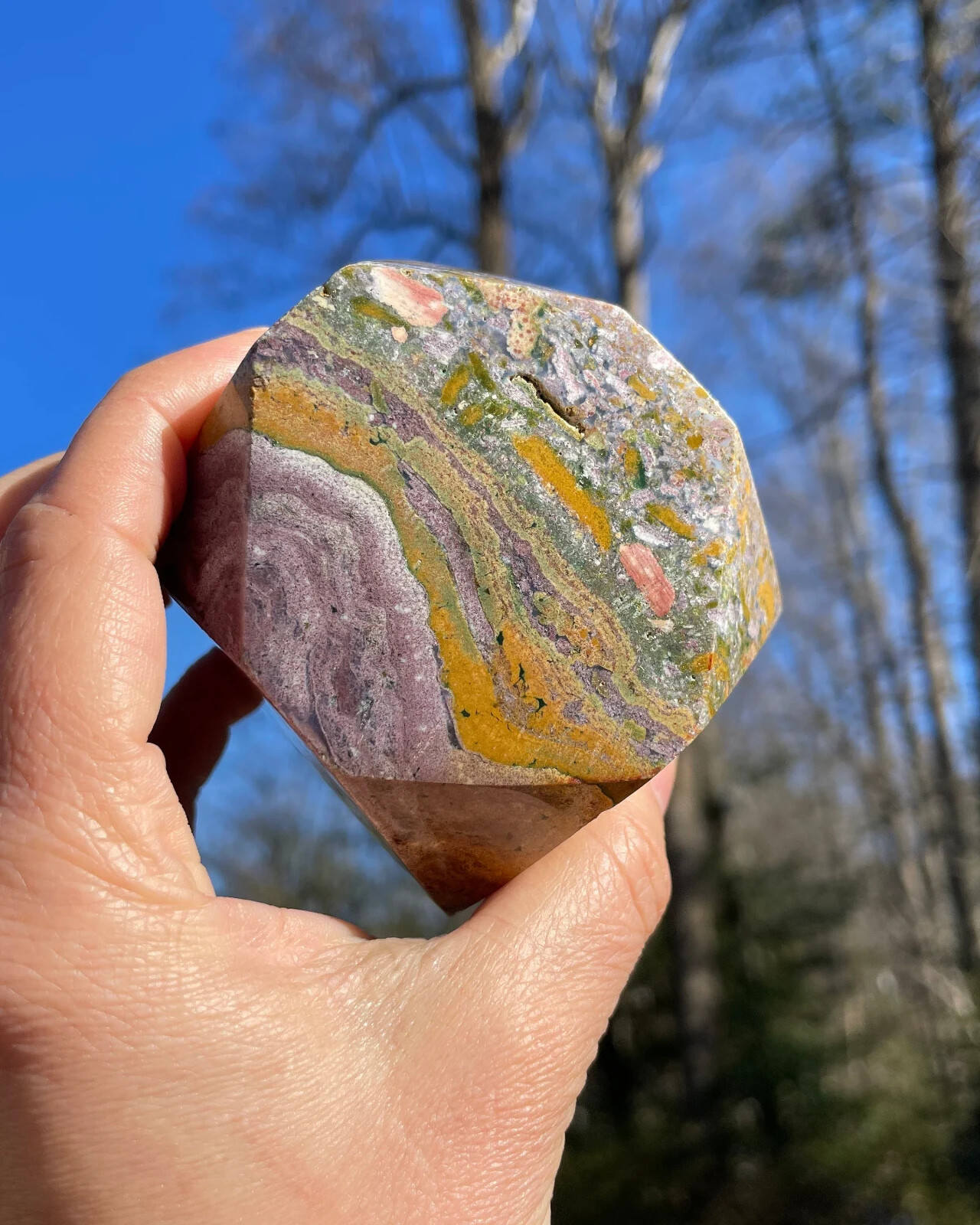 Big Beautiful Fancy Jasper Freeform *Ocean Jasper *Stone of Tranquility