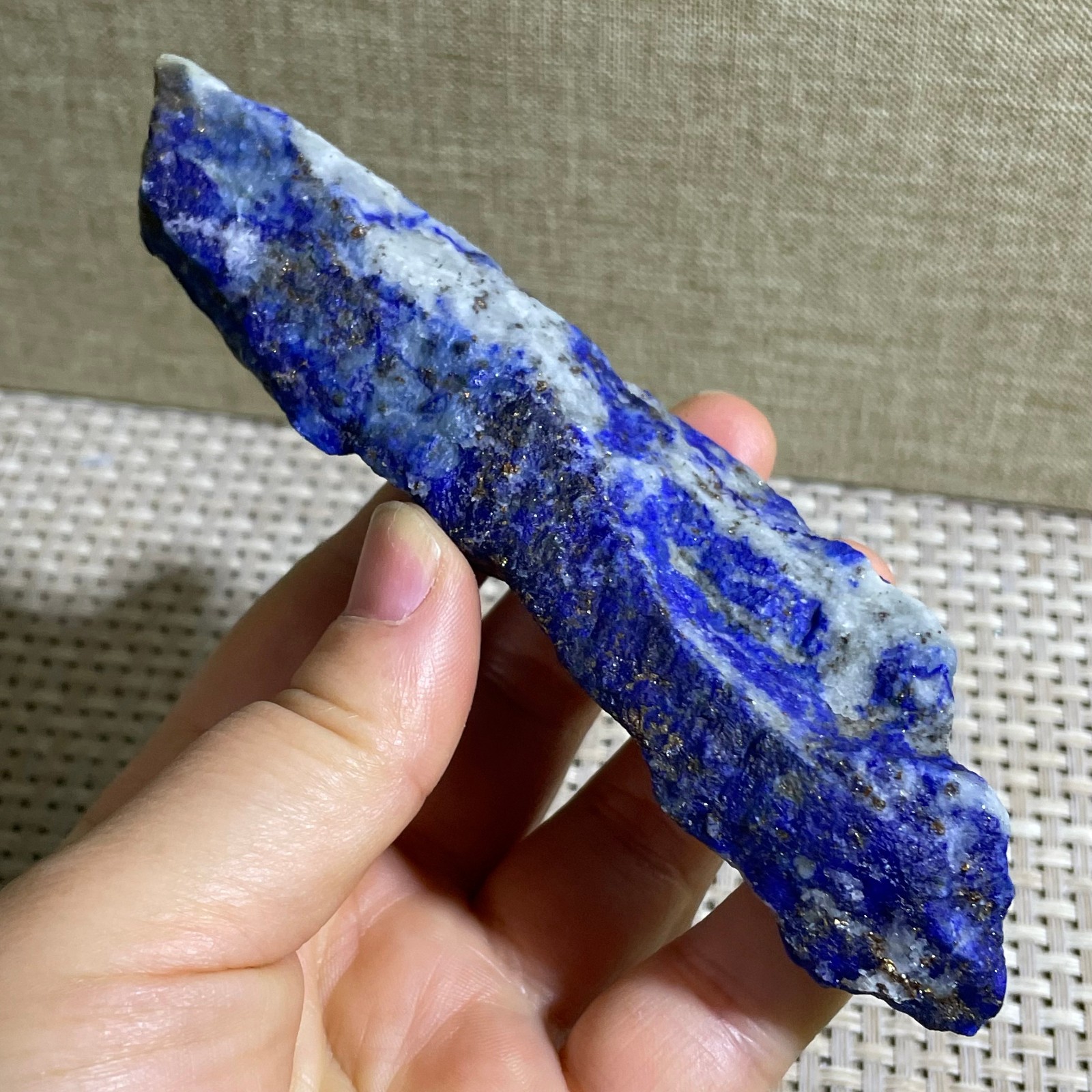 146g Lapis Lazuli Freeform Rough Tumble Healing Crystal Specimen Stone