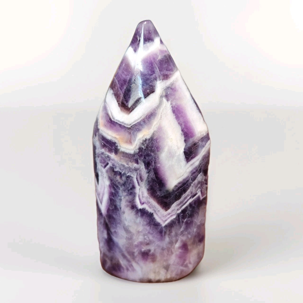 Natural Polished Dream Amethyst Freeform Teardrop Ornament 4.625″ – USA