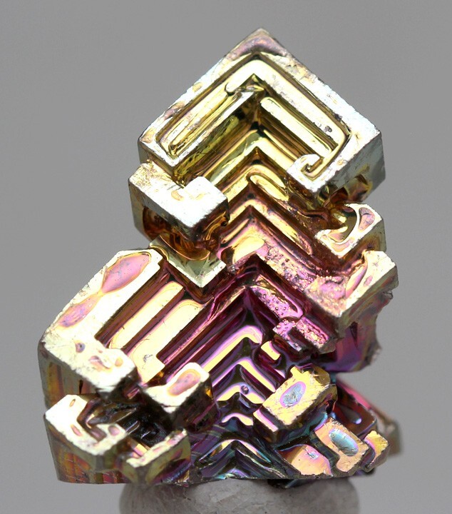 BISMUTH Crystal Mineral Specimen Rainbow Iridescent Cluster Element