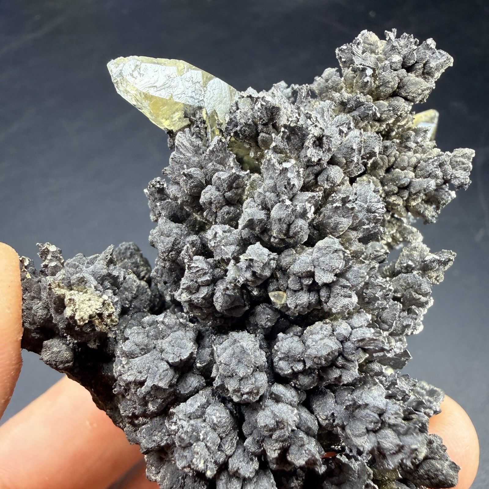 Golden Calcite Crystals on Wild Looking Chalcopyrite Matrix / Missouri *VIDEO*