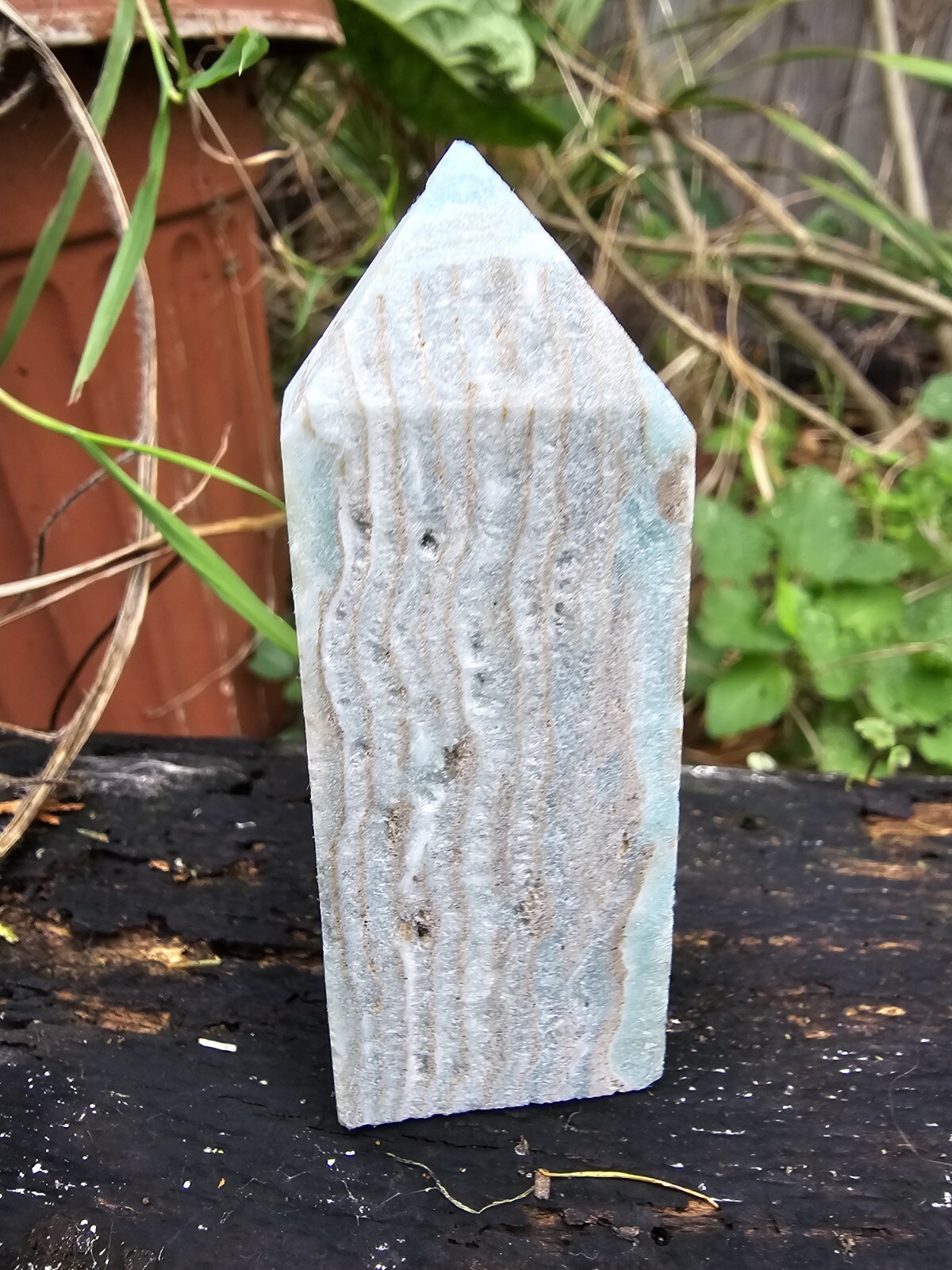 Blue Hemimorphite Tower Point Healing Harmony Calming Truth Activation 7.8cm