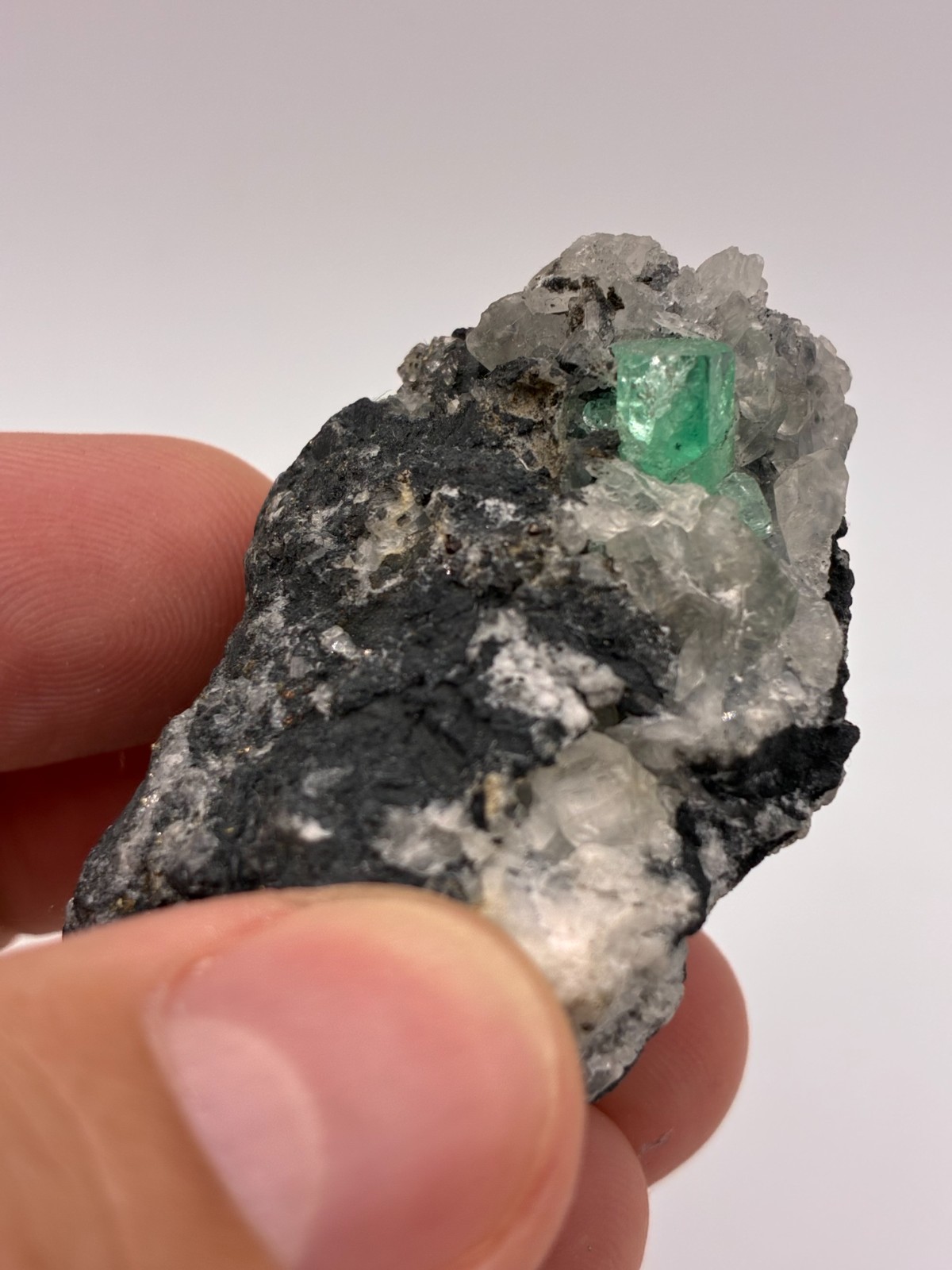 Rough Crystal Colombian Emerald Raw Matrix Collector Piece, Natural Not treament