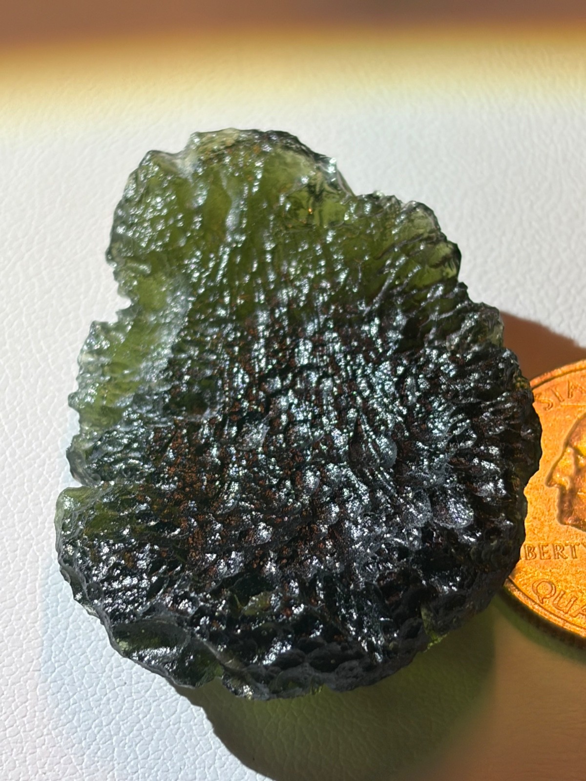 Moldavite Natural Raw Rough Natural Stone Very Rare Museum Grade origin Czech Re