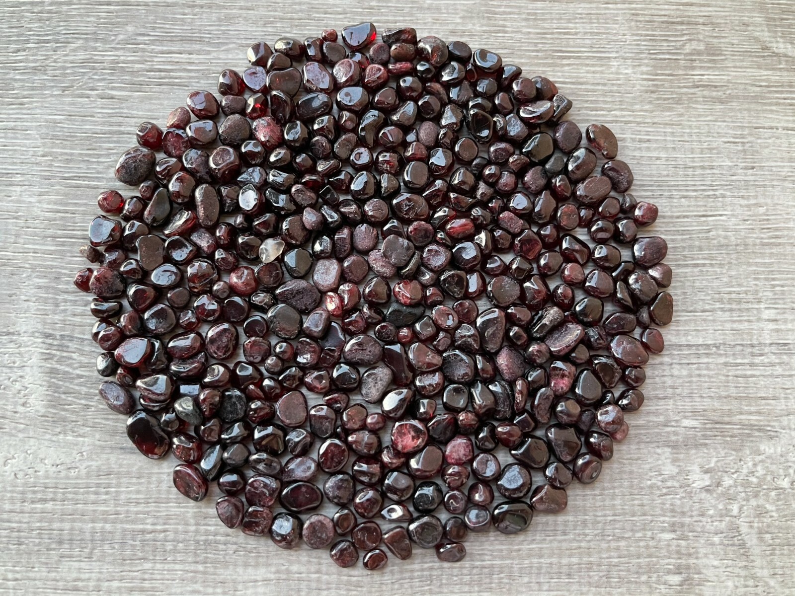Grade A++ Garnet Semi Tumbled Gemstone Large Chips 4 – 12 mm, Wholesale Bulk Lot