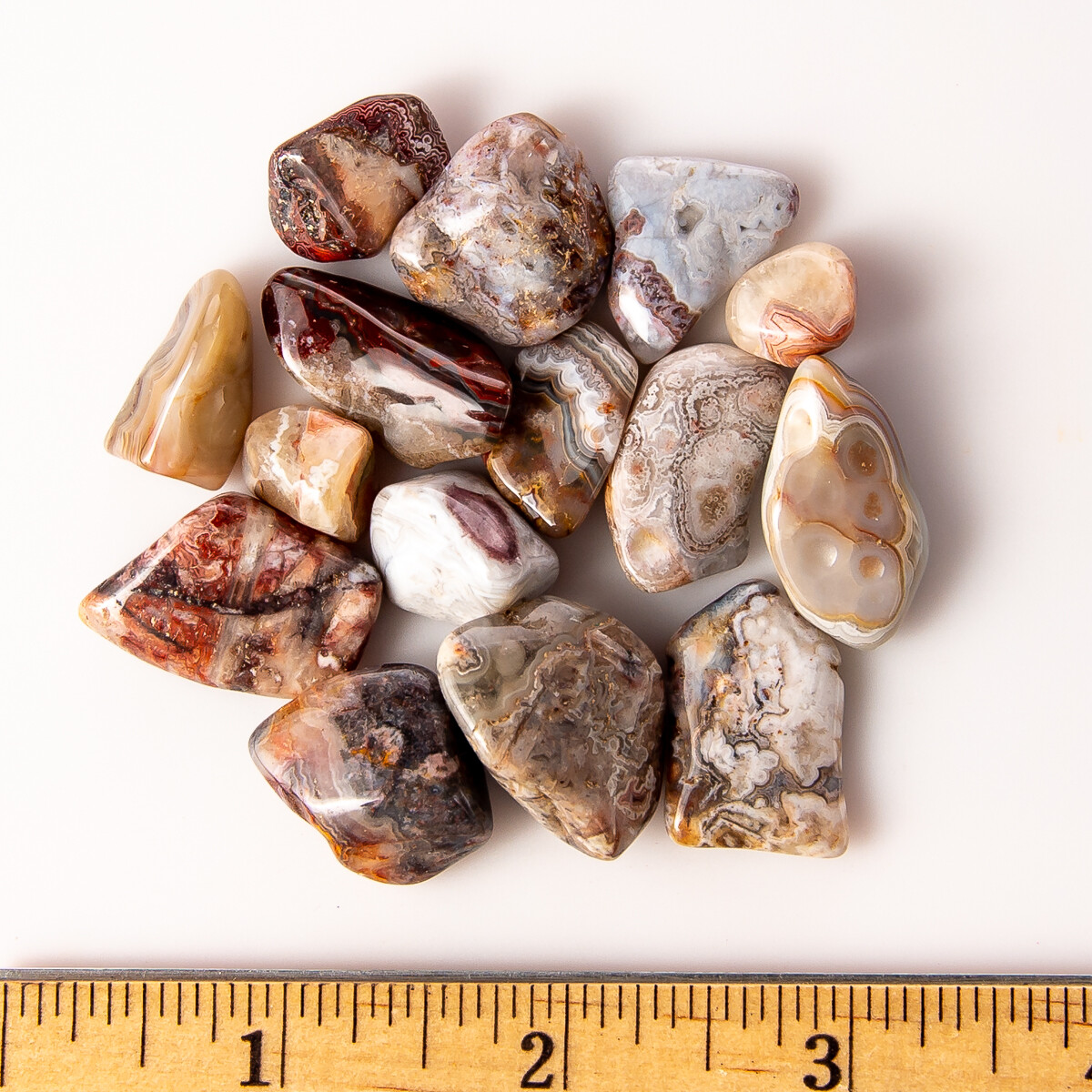 1/4 lb Small Tumbled Crazy Lace Agate Gemstone Crystals Bulk Gems Jewelry Making