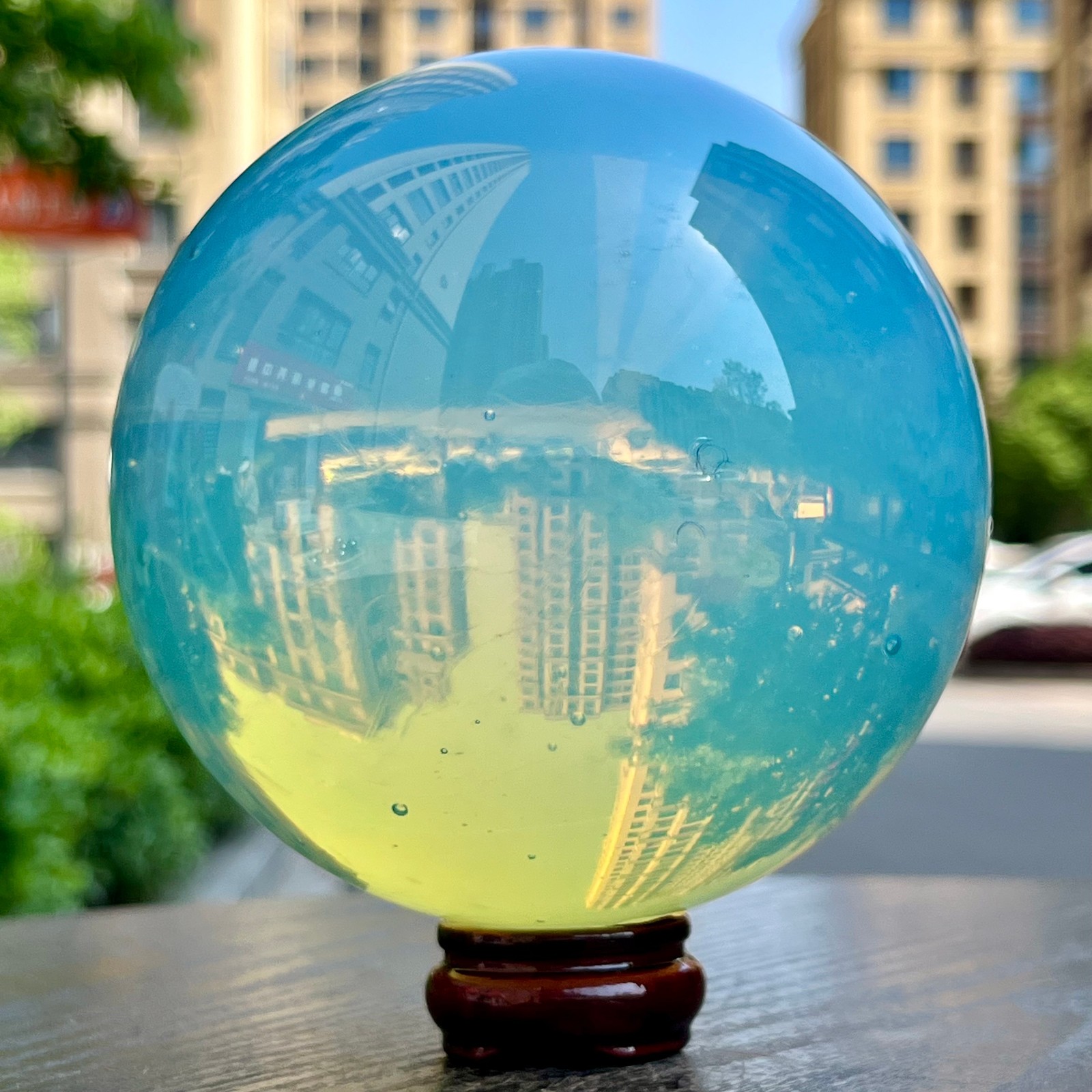 Natural Opal Sphere Polished Gemstone Ball Feng Shui Healing Crystal 3.3 lb