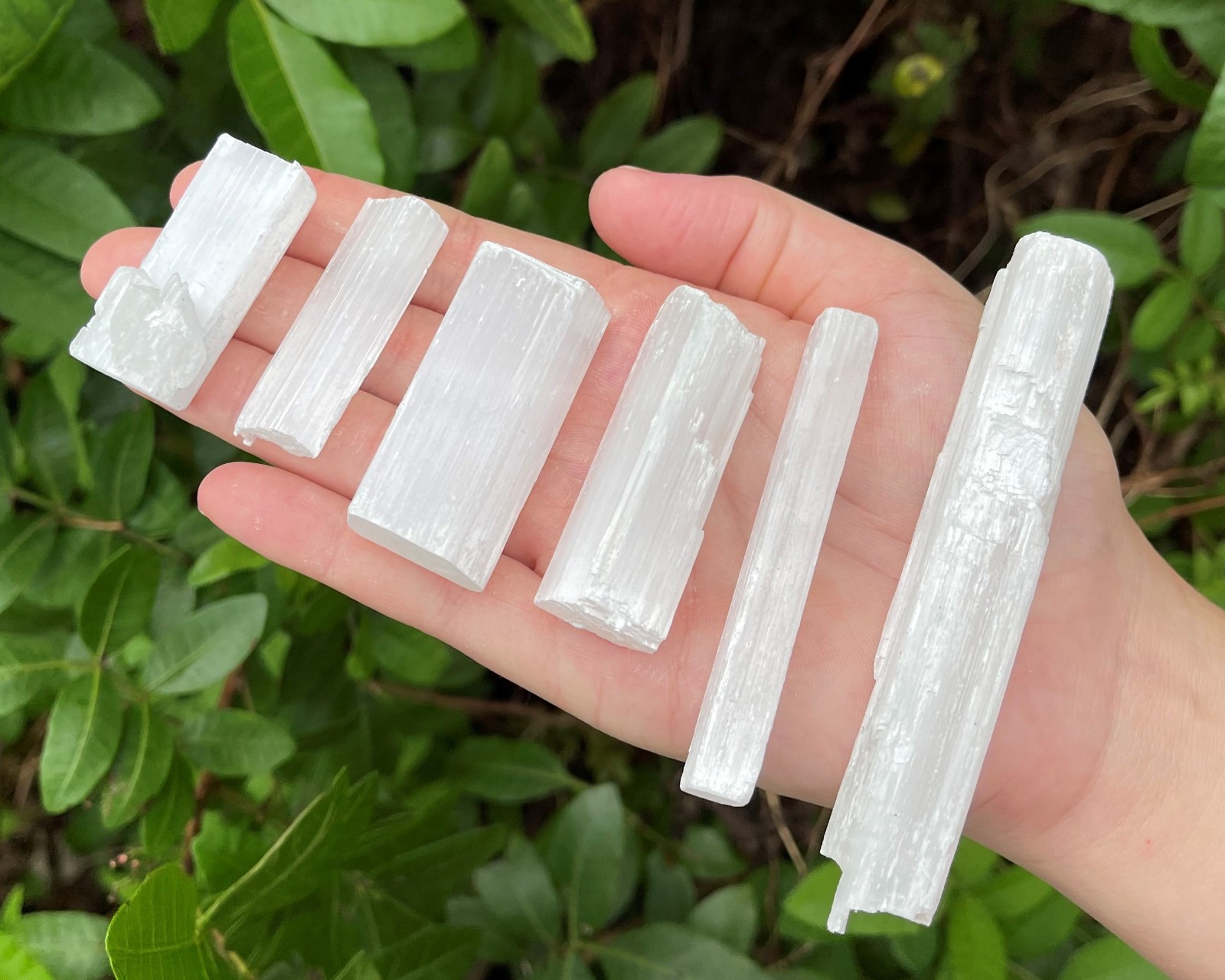 Selenite Sticks & Pieces Mixed Sizes, BULK CLEARANCE LOTS: Choose oz or lbs
