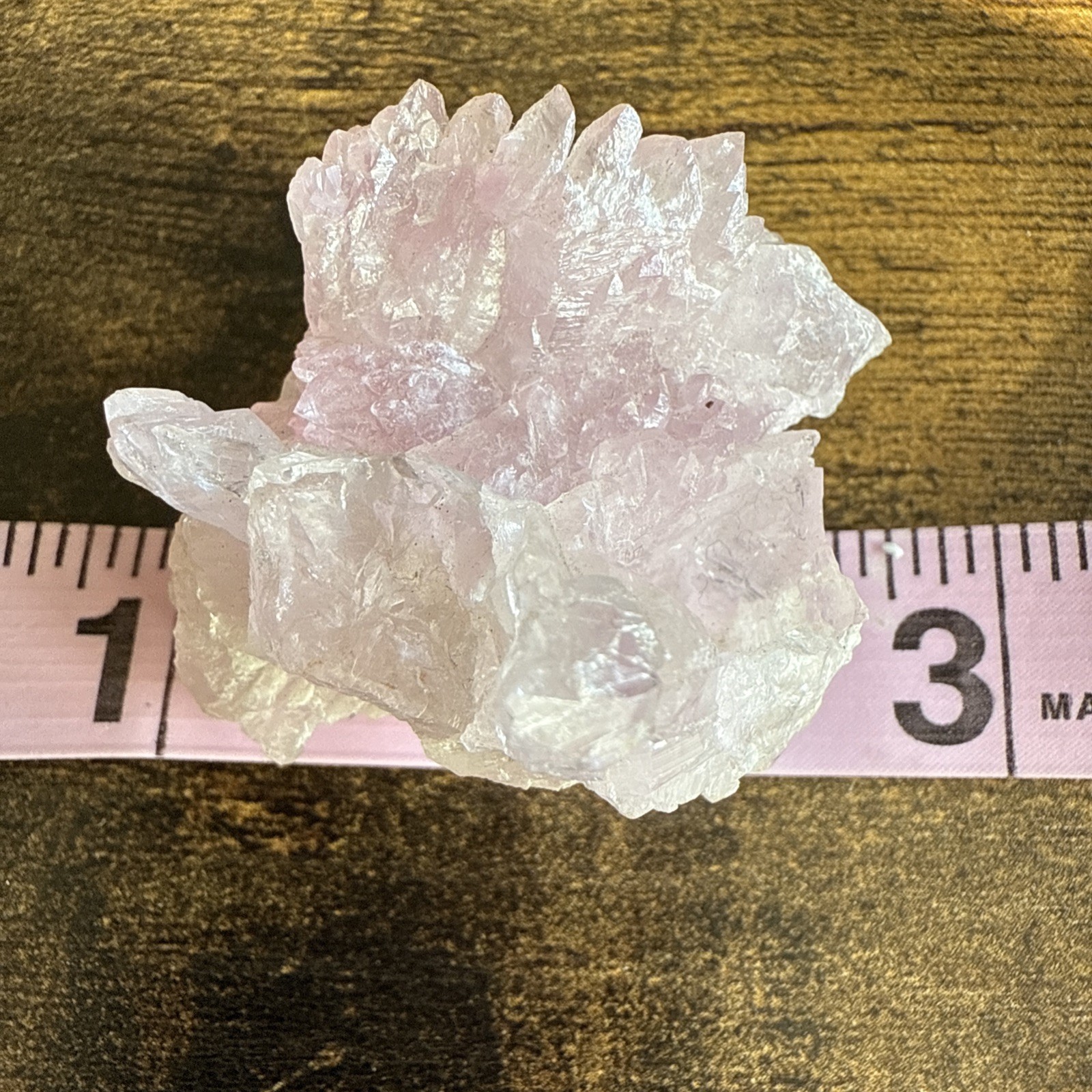 Crystalized Rose Quartz Cluster, Minas Gerais , Brazil, 34+ Grm, Natural, Old In