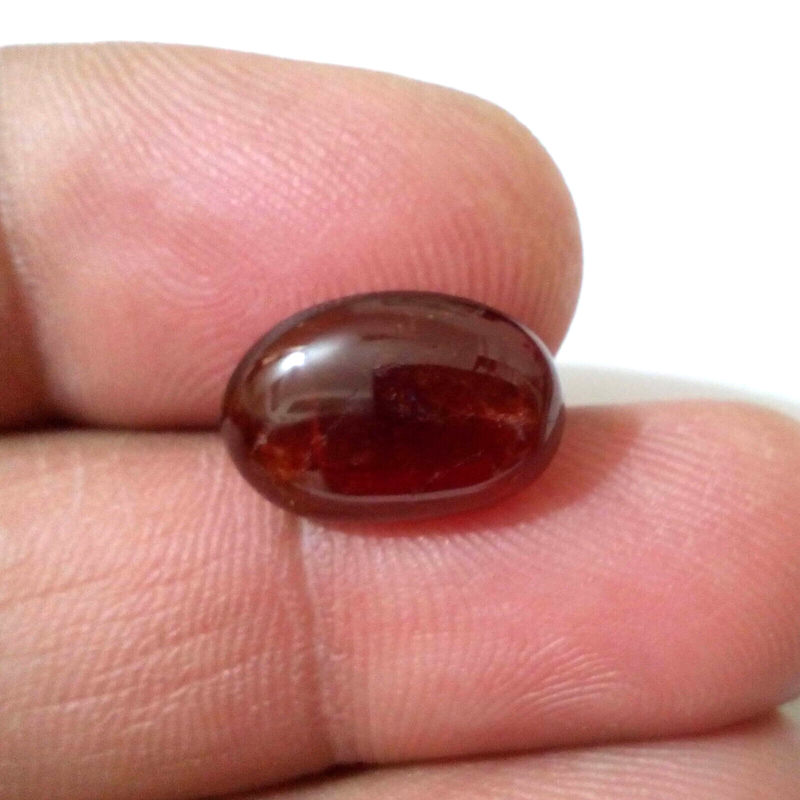 Stunning Fine Hessonite Garnet Cabochon Oval 5.85 Crt Loose Gemstone For Jewelry