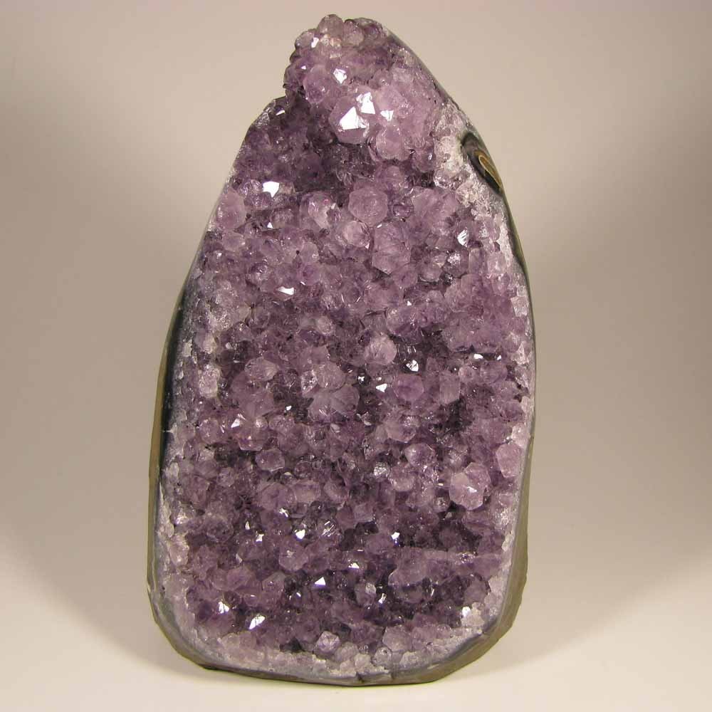 7.4″ Polished AMETHYST Crystals Cluster Freeform Standup – Uruguay – 4.8 lbs.