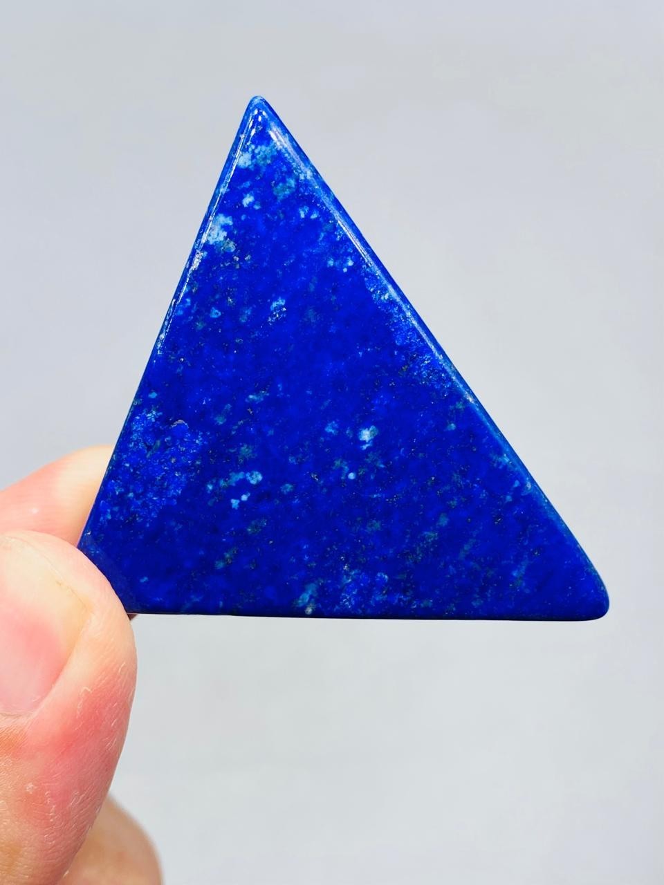 Lapis Lazuli Slice Triangle Royal Blue Natural Stone From Mine Mineral